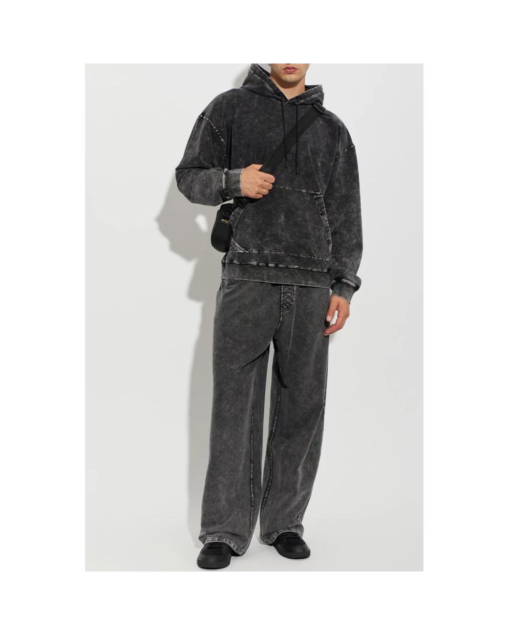 DIESEL Gray Hoodies for men