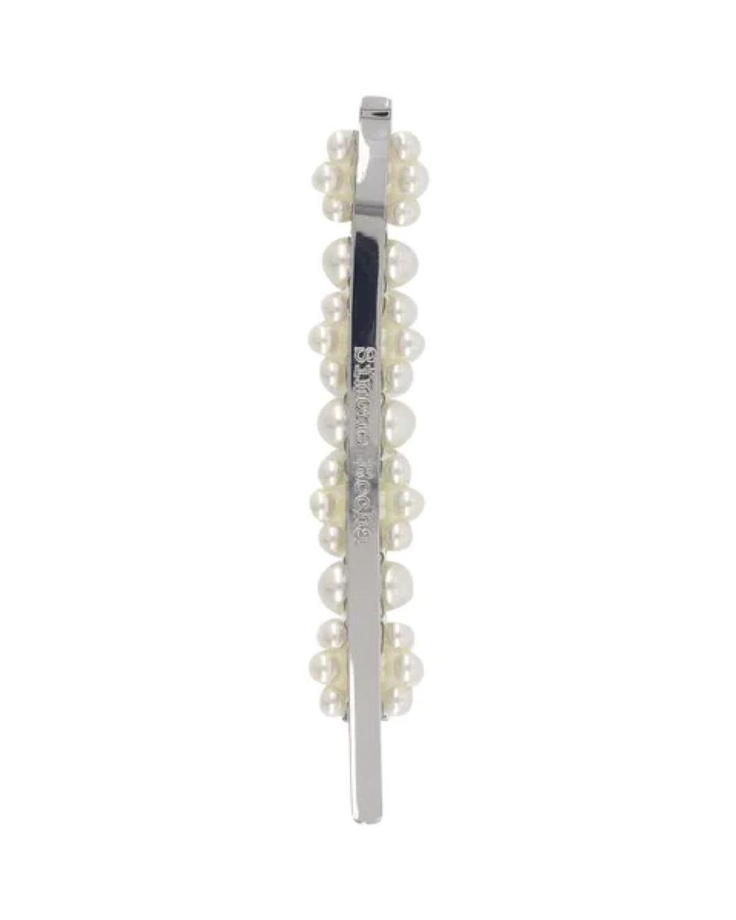 Simone Rocha Metallic Stoff haarspangen