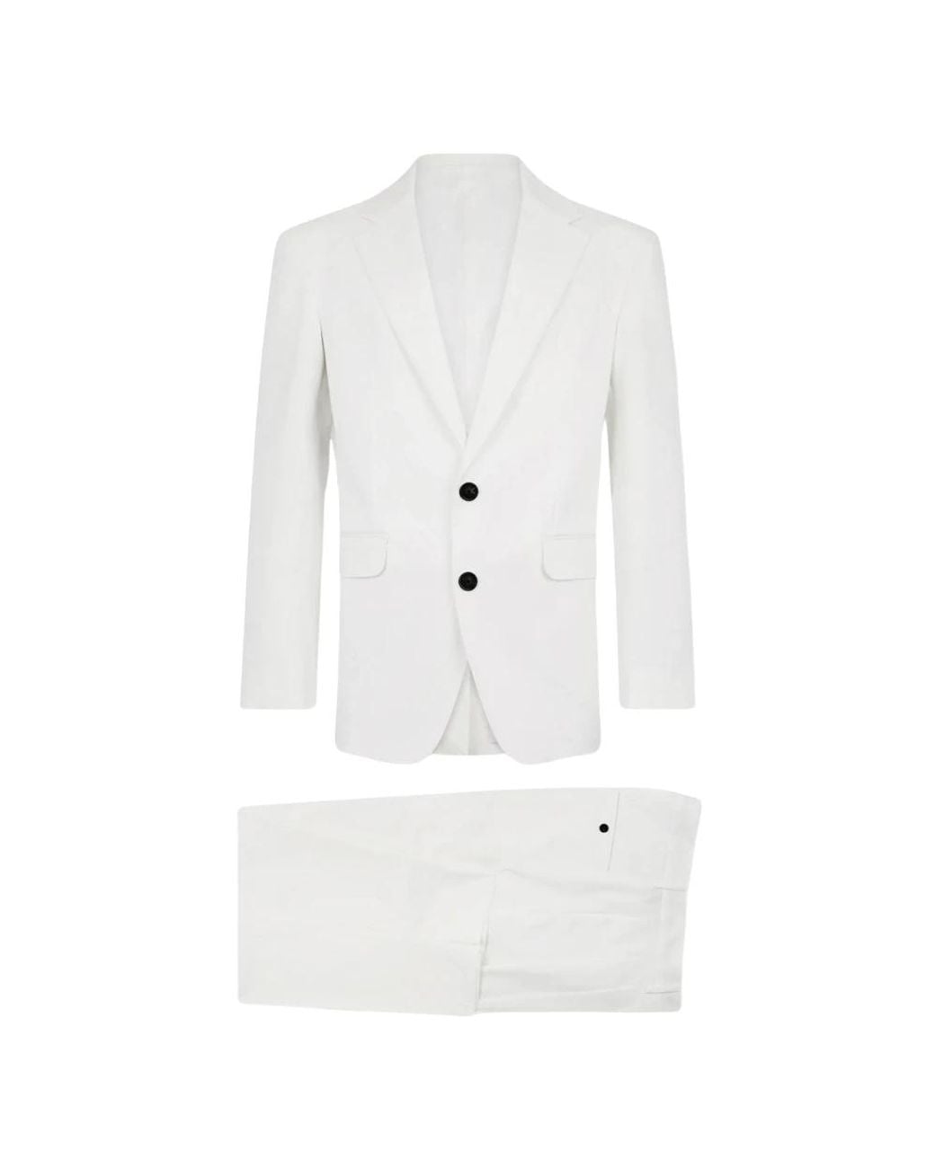 DSquared² White Single Breasted Suits for men
