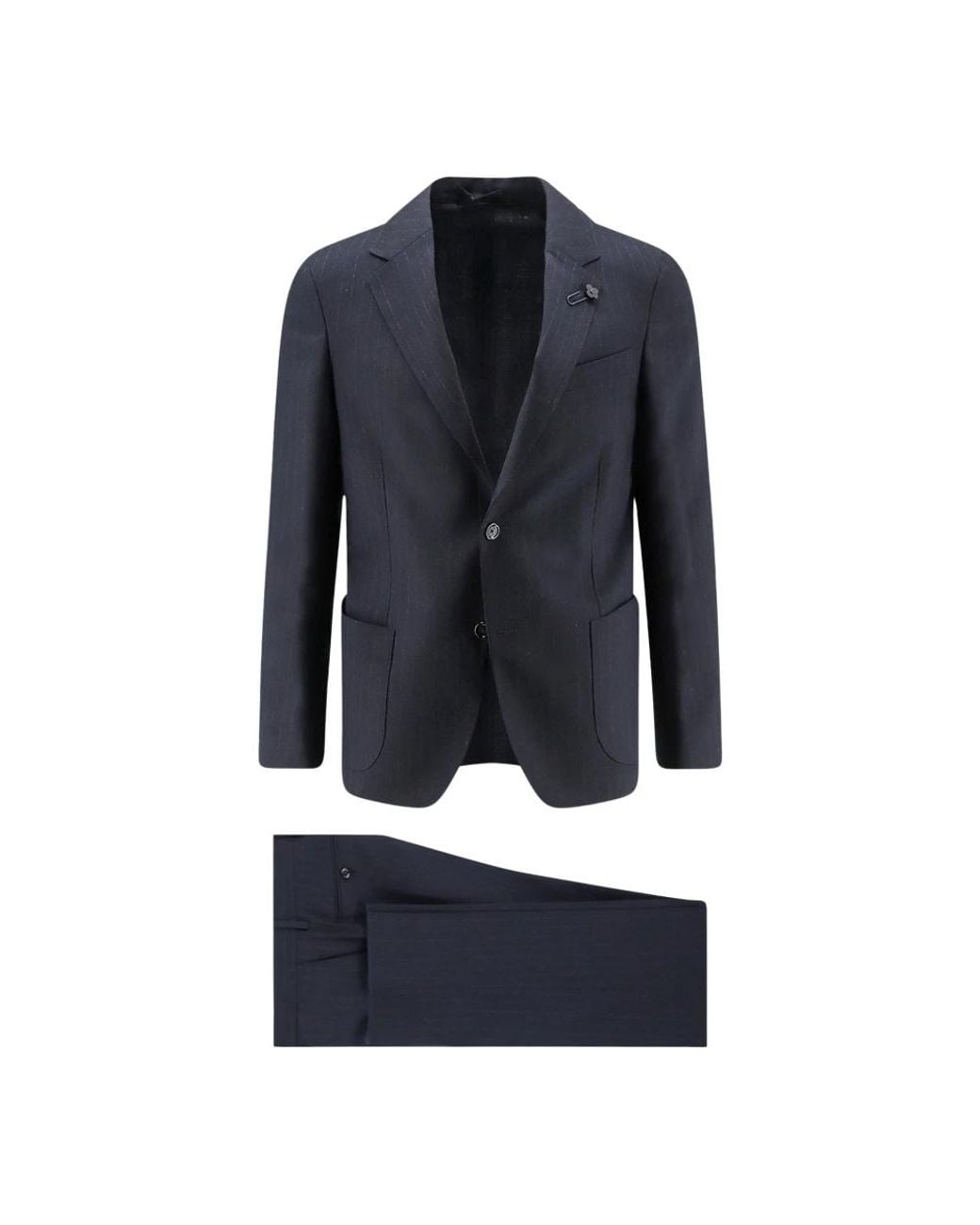 Lardini Blue Single Breasted Suits for men