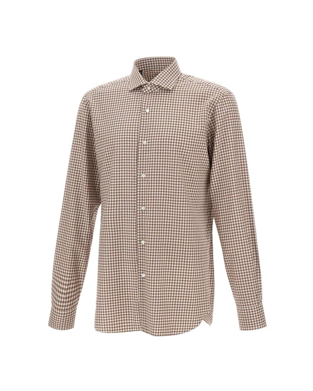 Barba Napoli Brown Casual Shirts for men