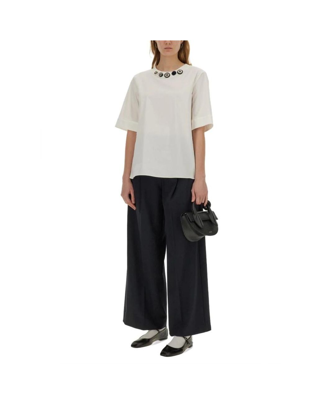 Max Mara Black Wide Trousers