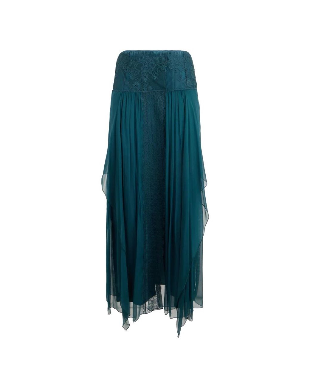 Alberta Ferretti Green Maxi Skirts