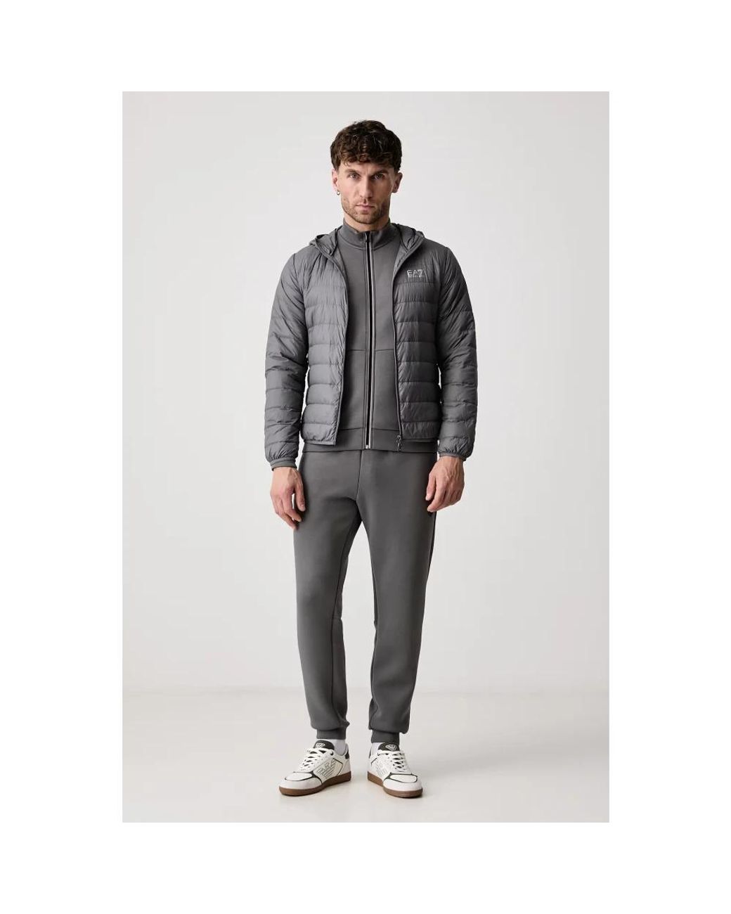 Down Jackets EA7 pour homme en coloris Gray