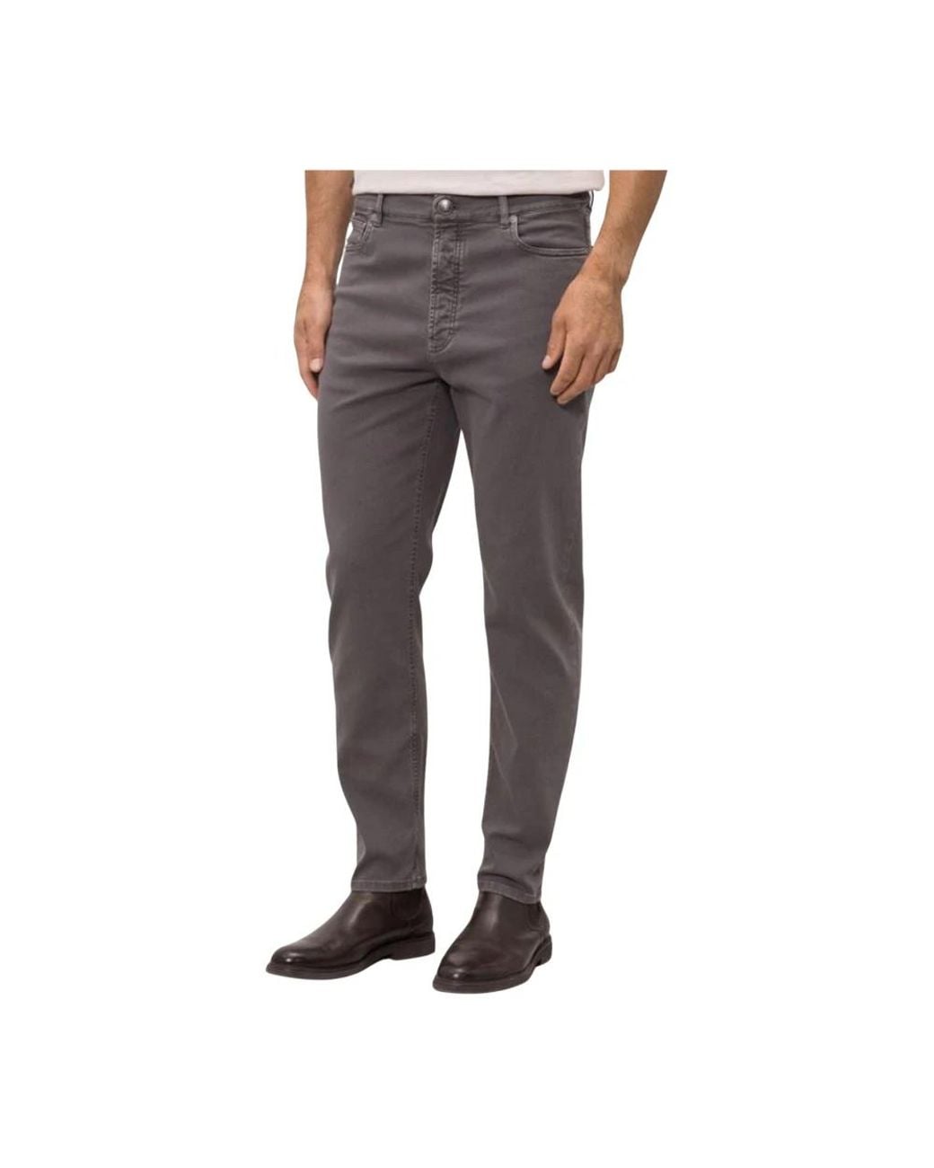 Chinos Brunello Cucinelli de hombre de color Gray