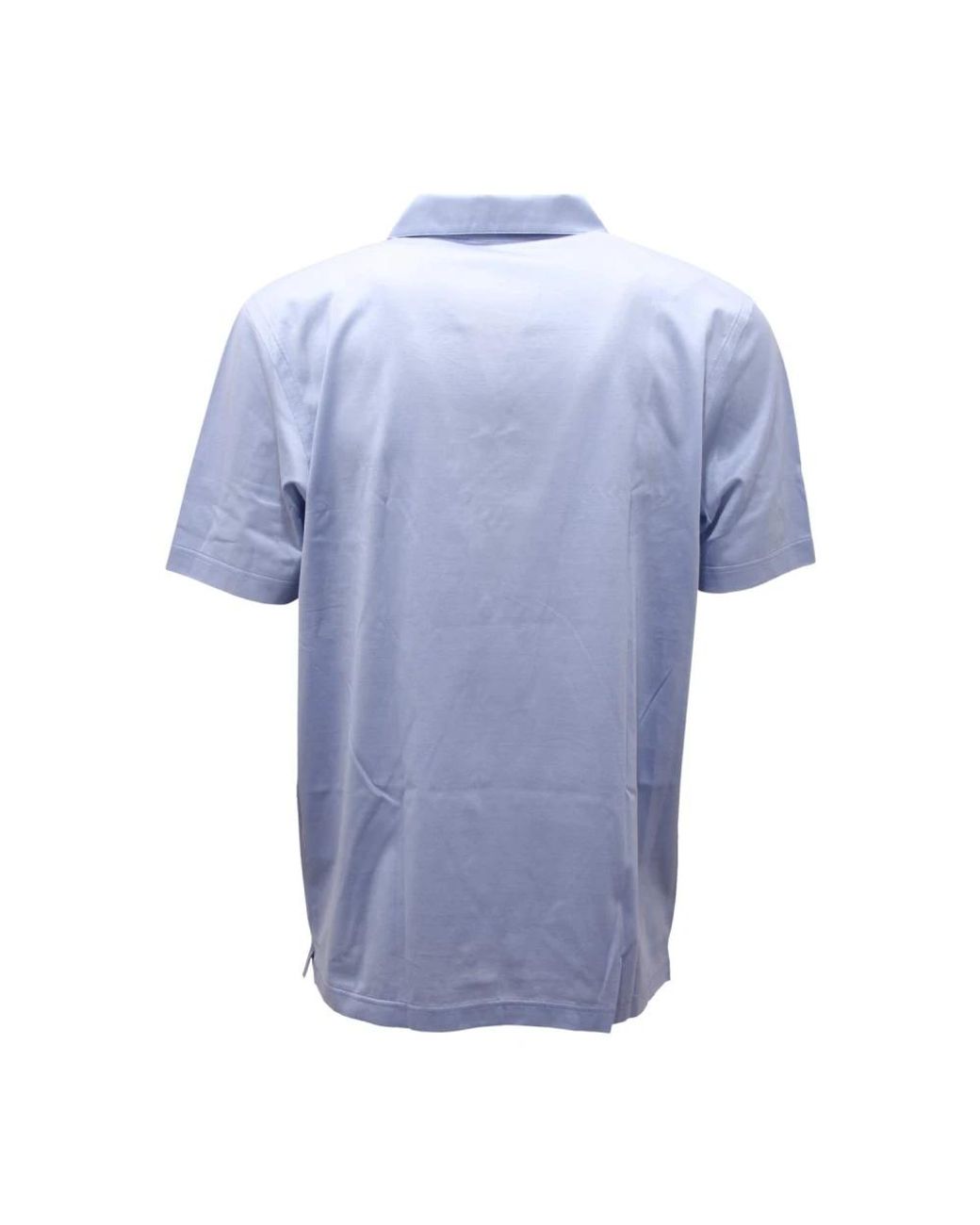Gran Sasso Blue Short Sleeve Shirts for men