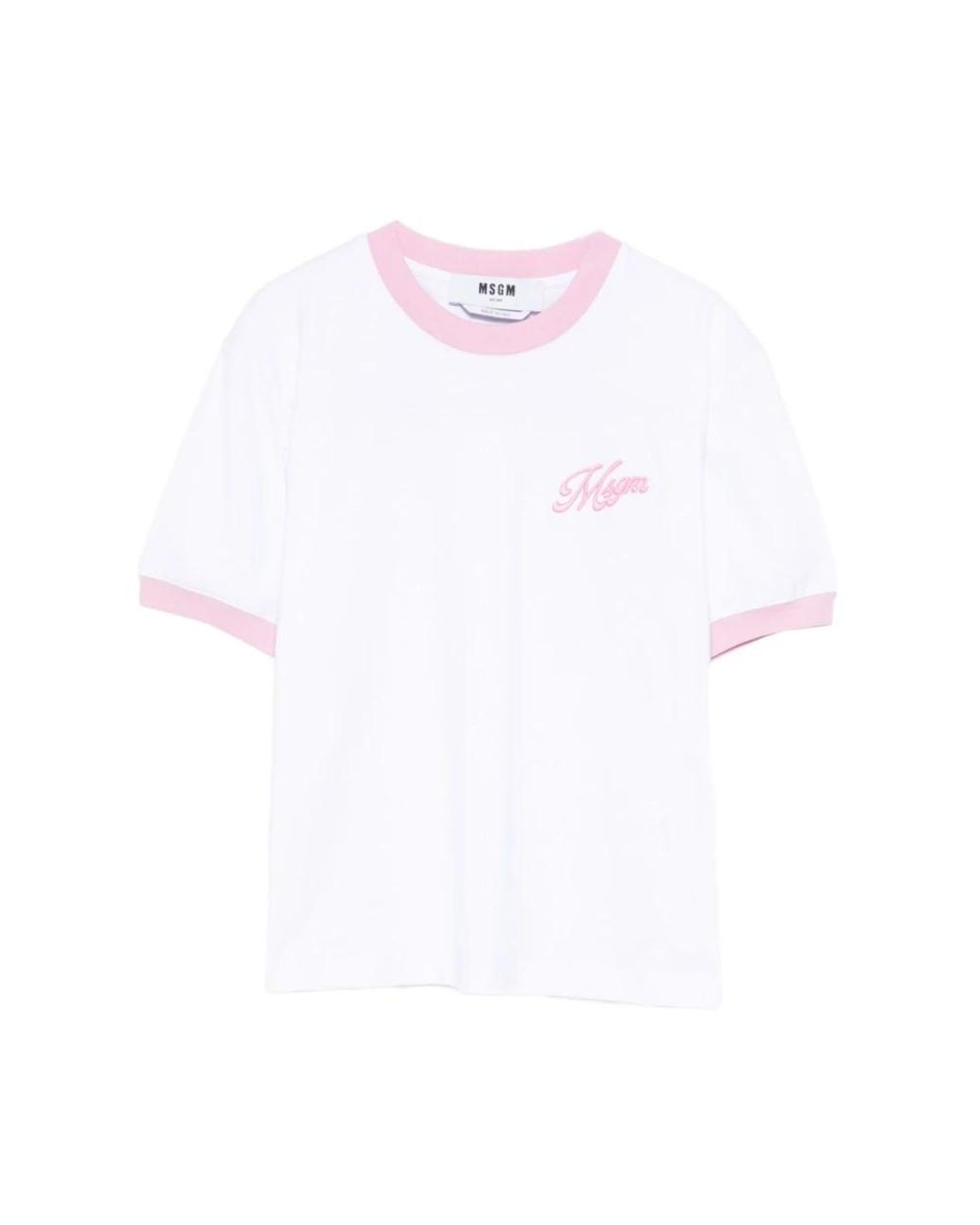 MSGM White T-Shirts
