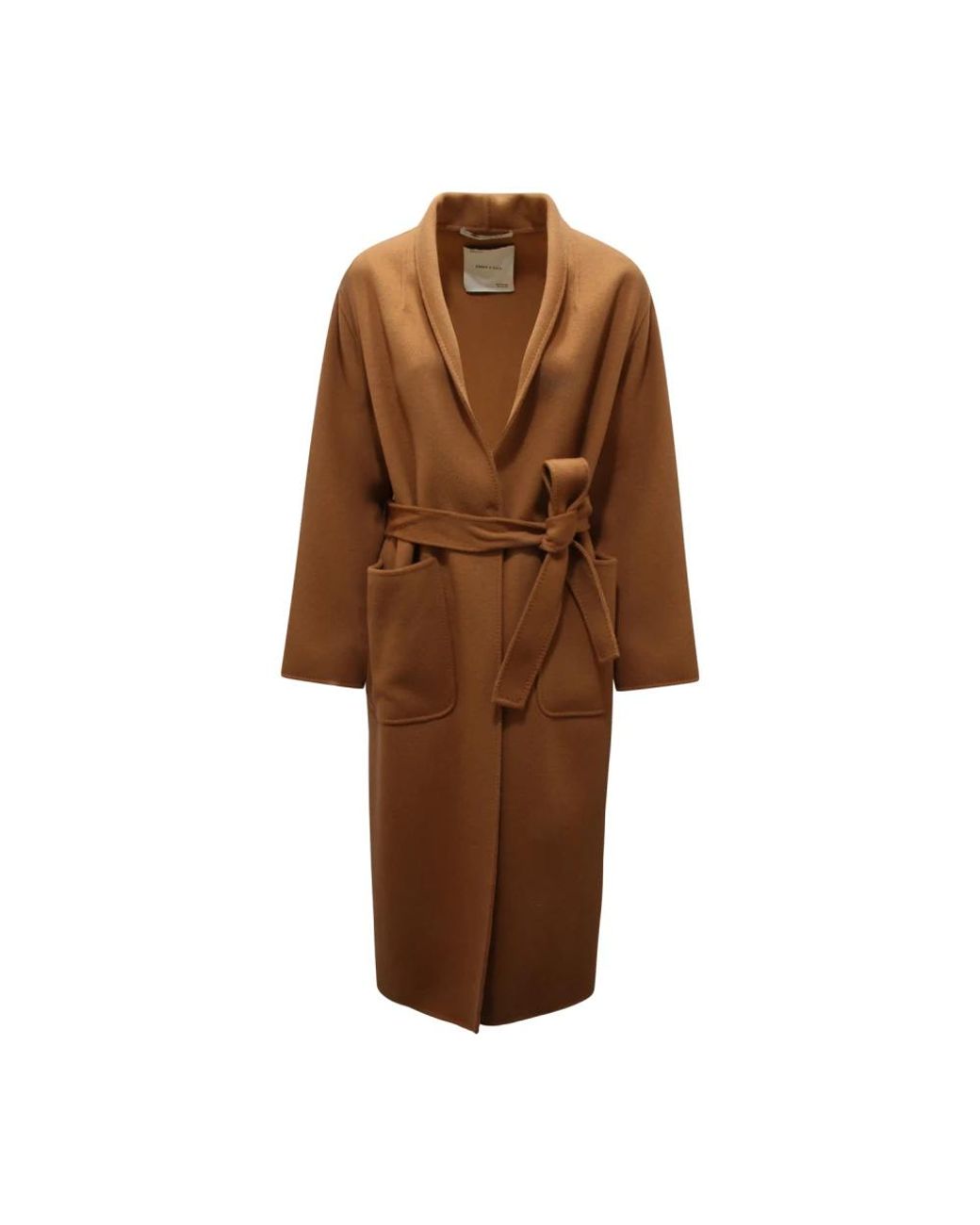 EMMA & GAIA Brown Belted Coats