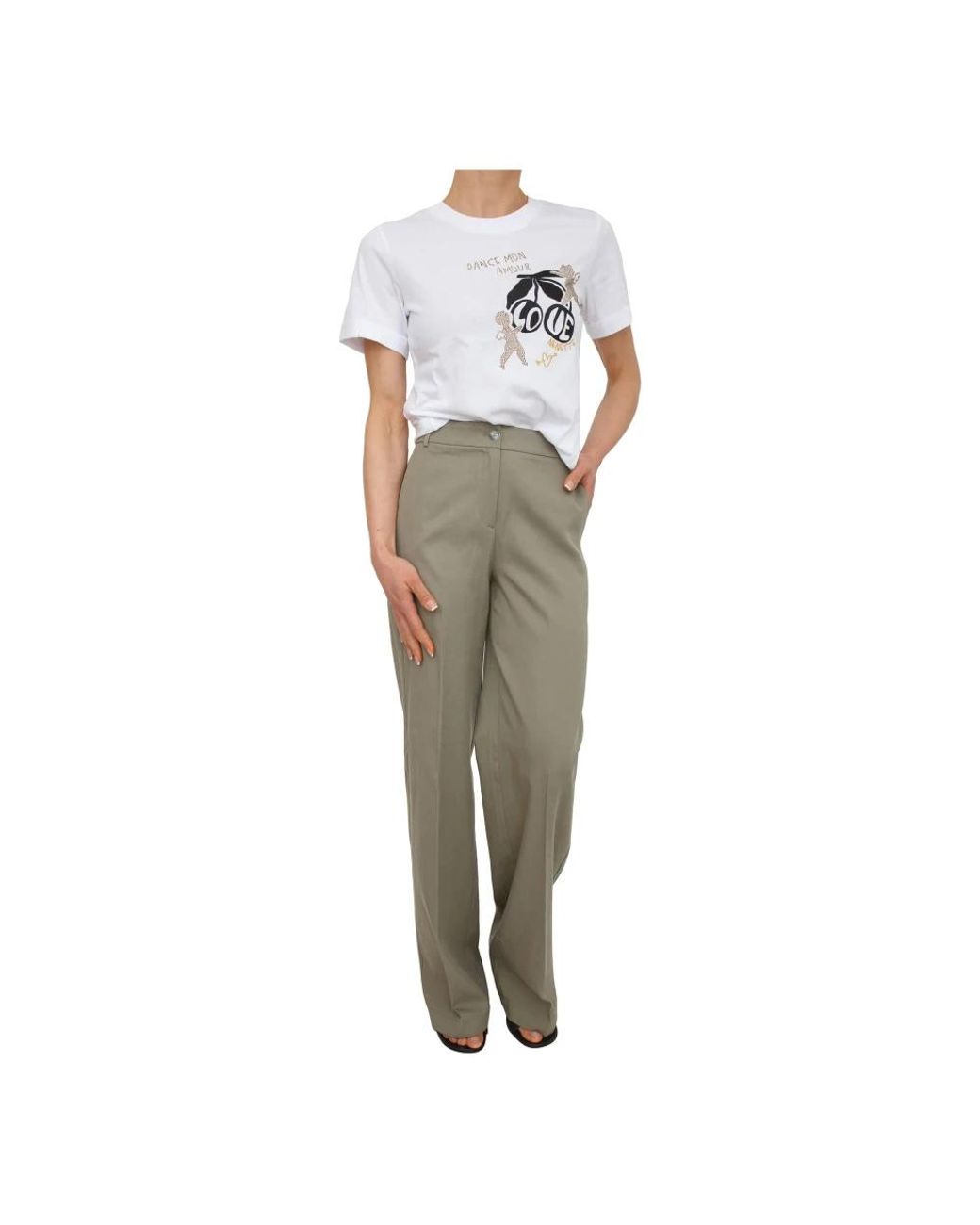 Nenette Green Wide Trousers