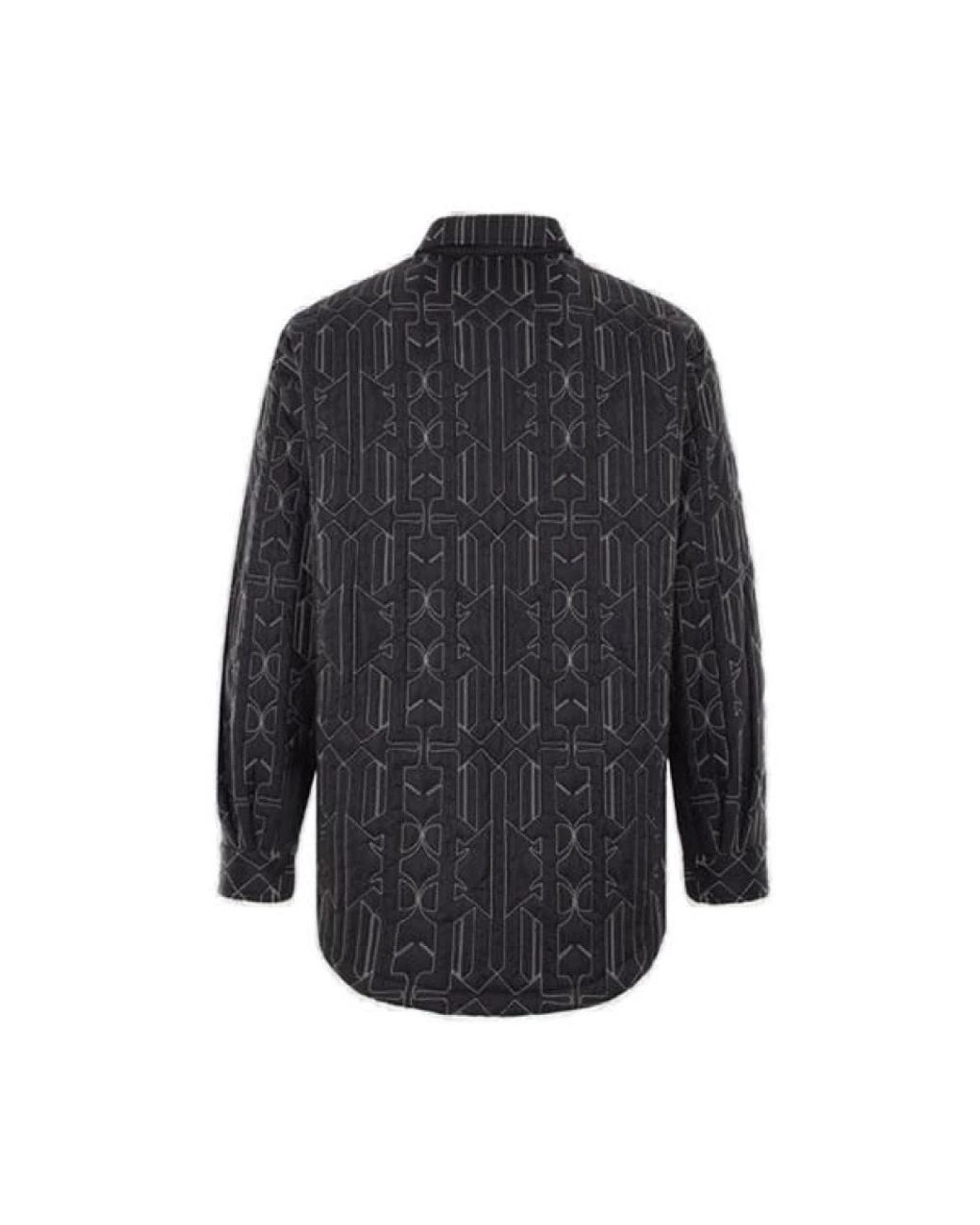 Palm Angels Blue Casual Shirts for men
