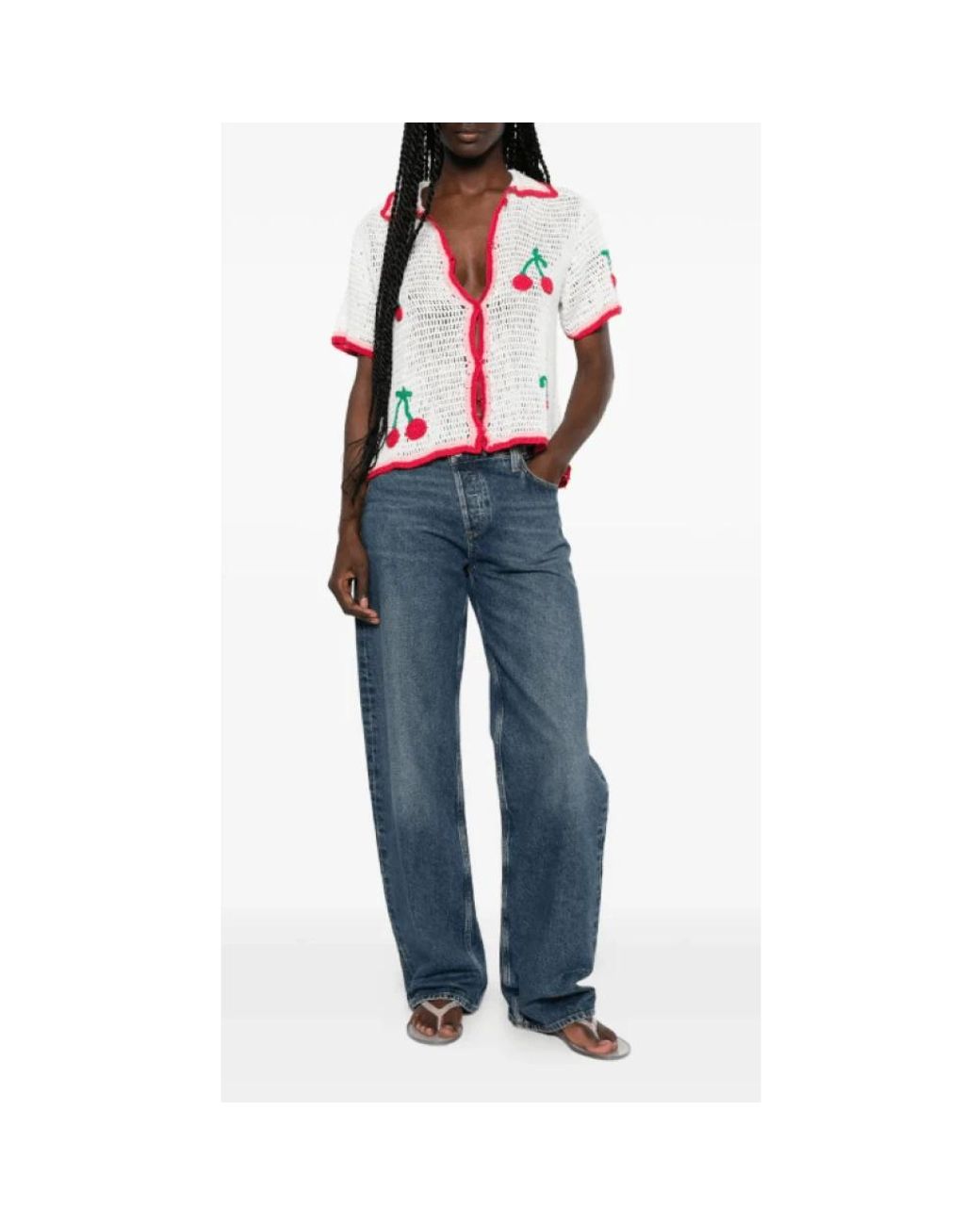 Straight Jeans Agolde de color Blue