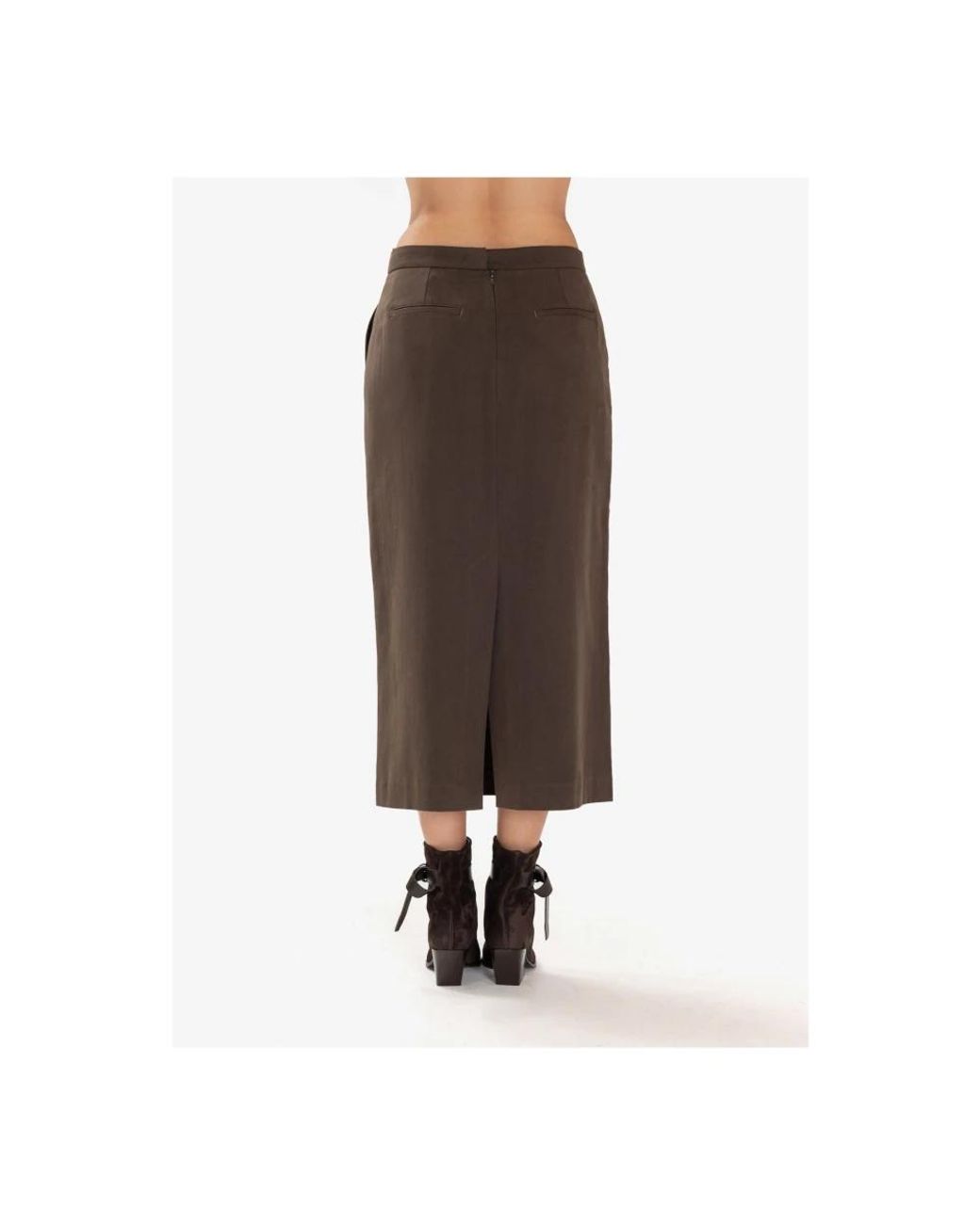 Momoní Brown Pencil Skirts