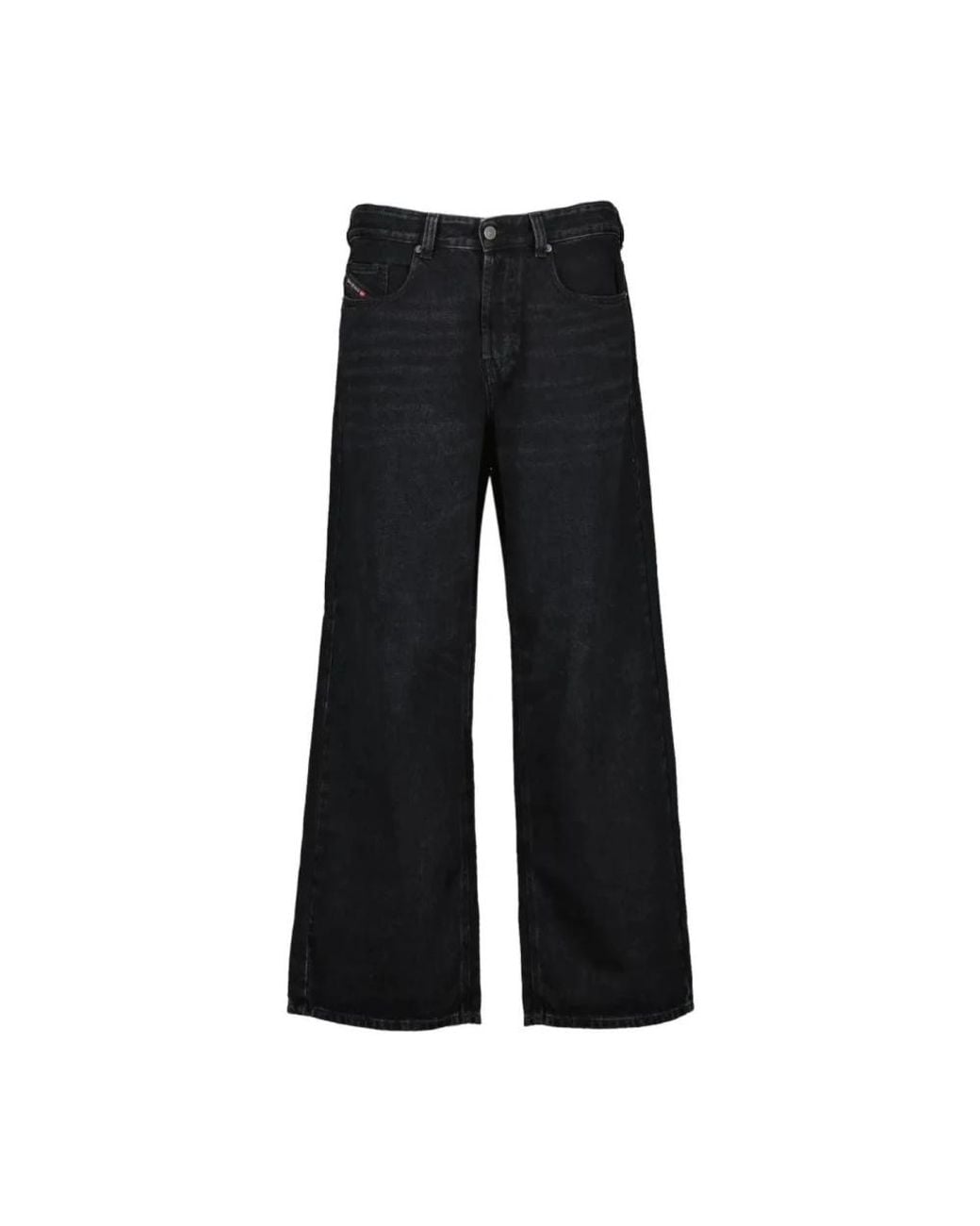 DIESEL Black Wide Jeans for men