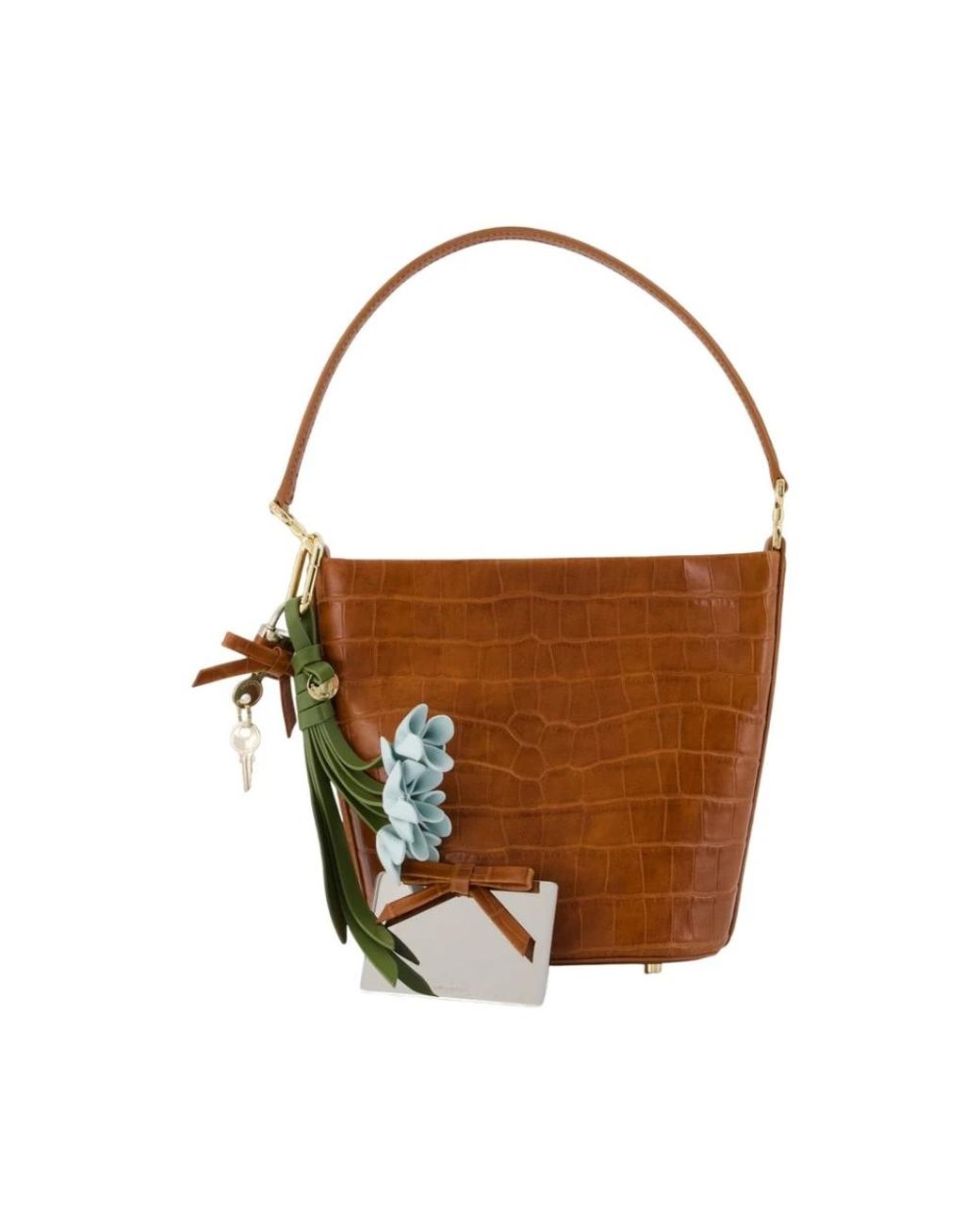 Bucket Bags di Self-Portrait in Brown