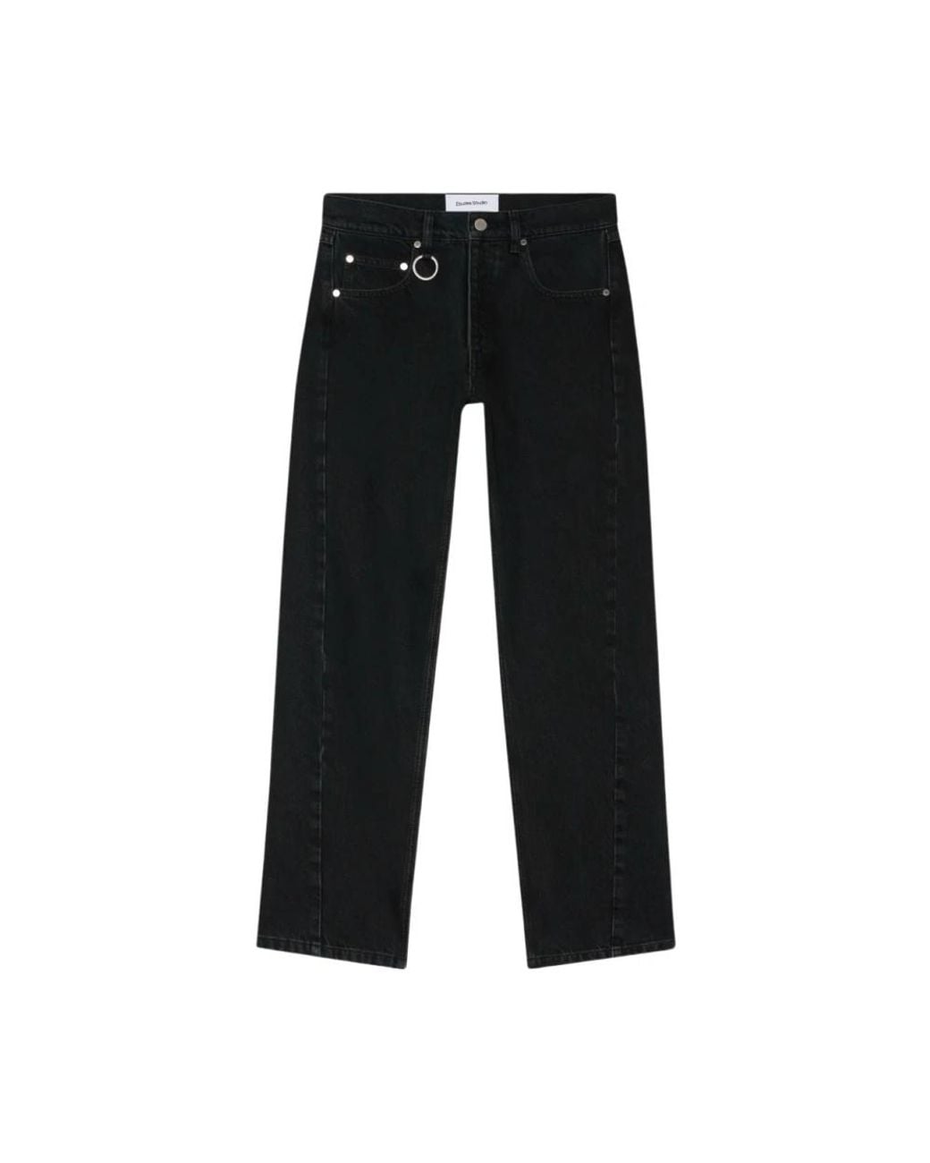 Etudes Studio Black Straight Fit Jeans for men