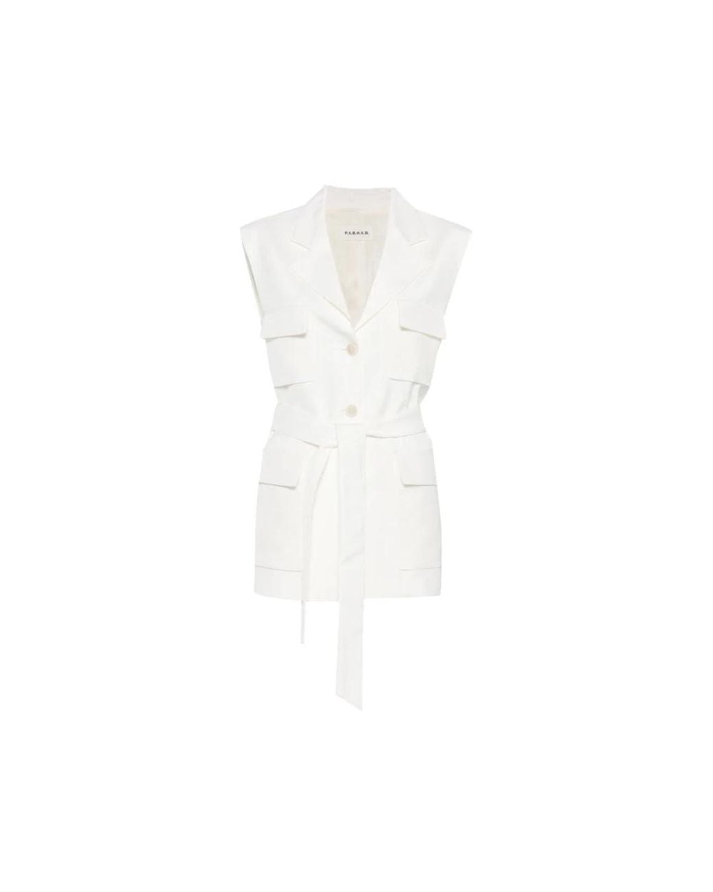 P.A.R.O.S.H. White Waistcoats