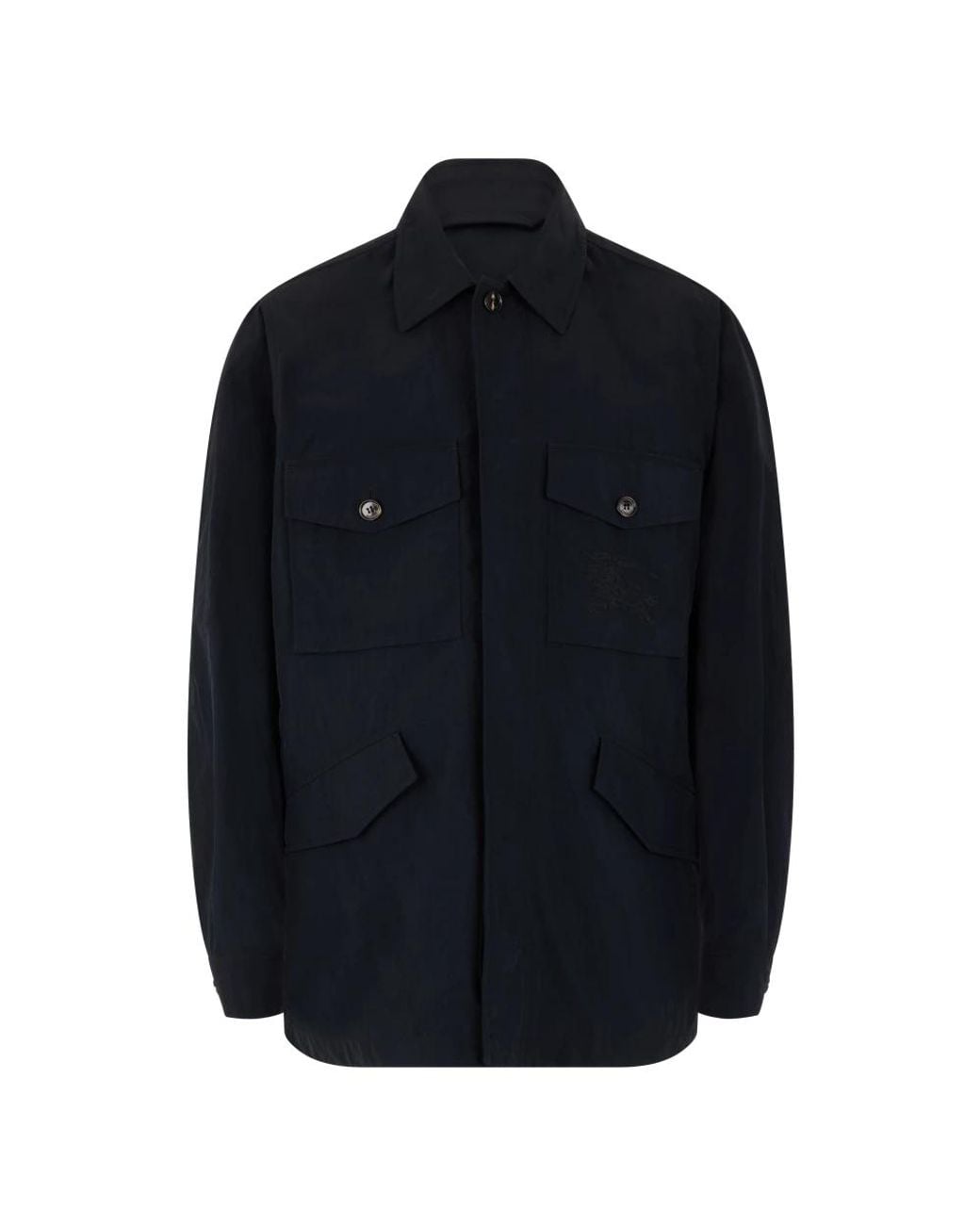 Burberry Blue Light Jackets for men