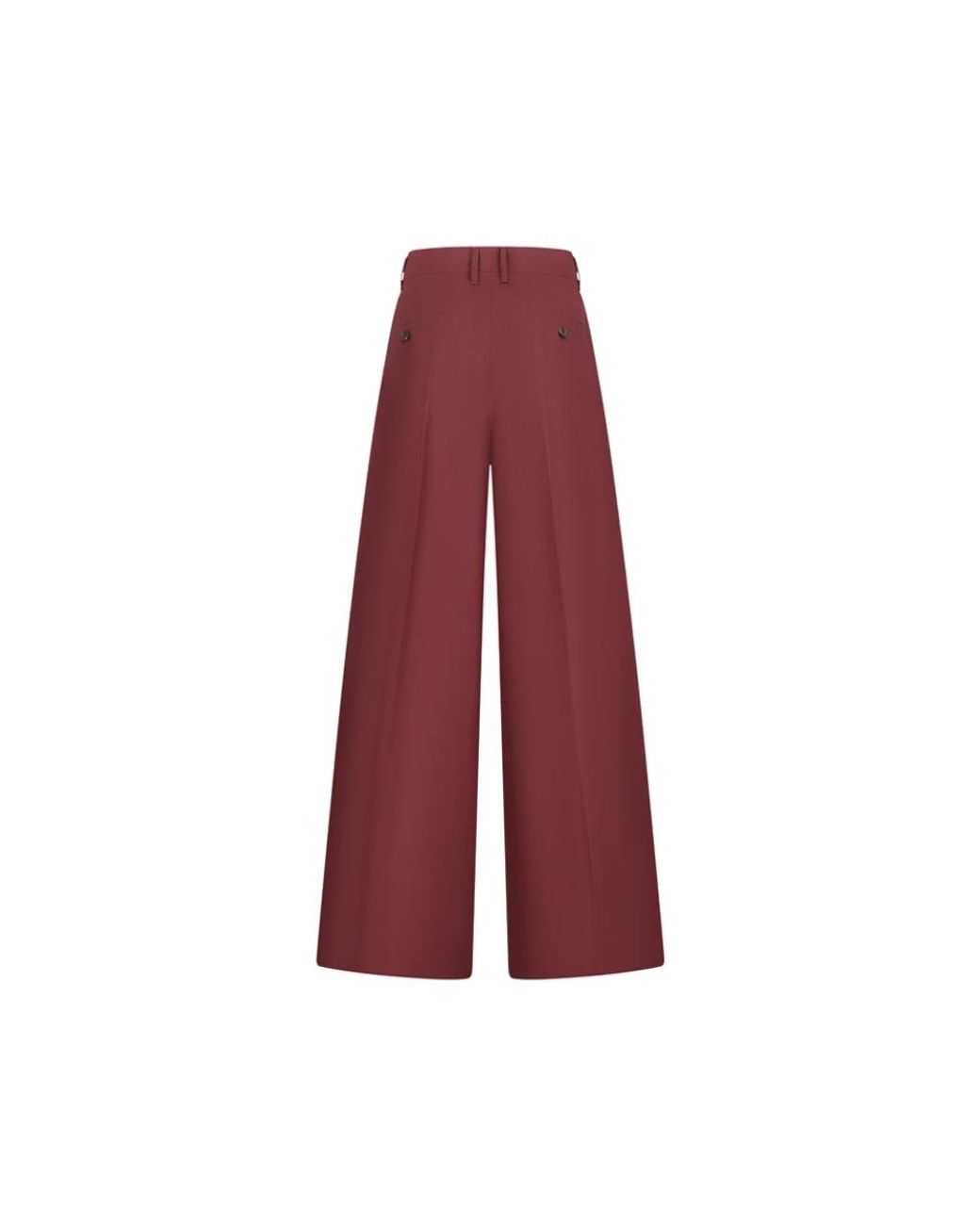 Max Mara Red Wide Trousers