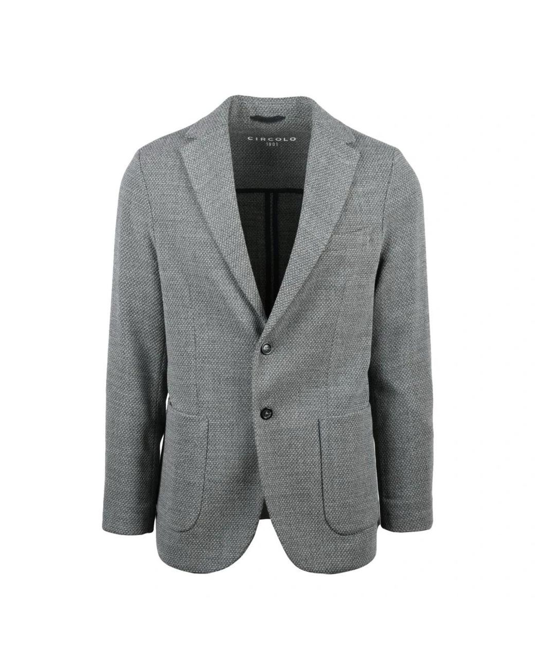 Circolo 1901 Gray Blazers for men