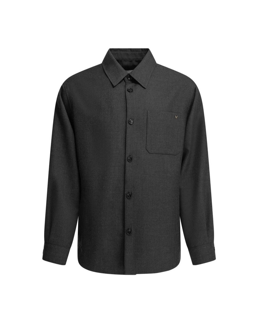 Valentino Black Casual Shirts for men