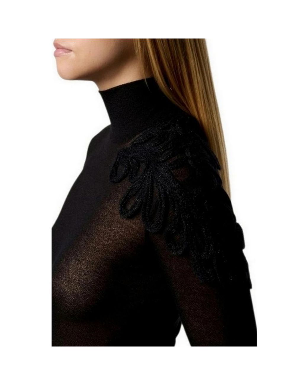 Dondup Black Long Sleeve Tops