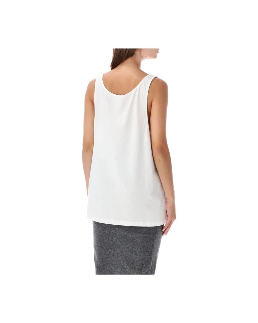 Stella McCartney White Sleeveless Tops