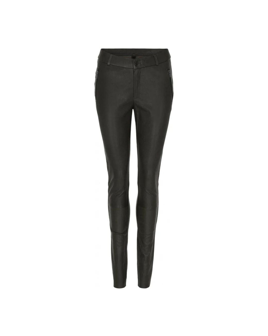 Notyz Black Leather Trousers