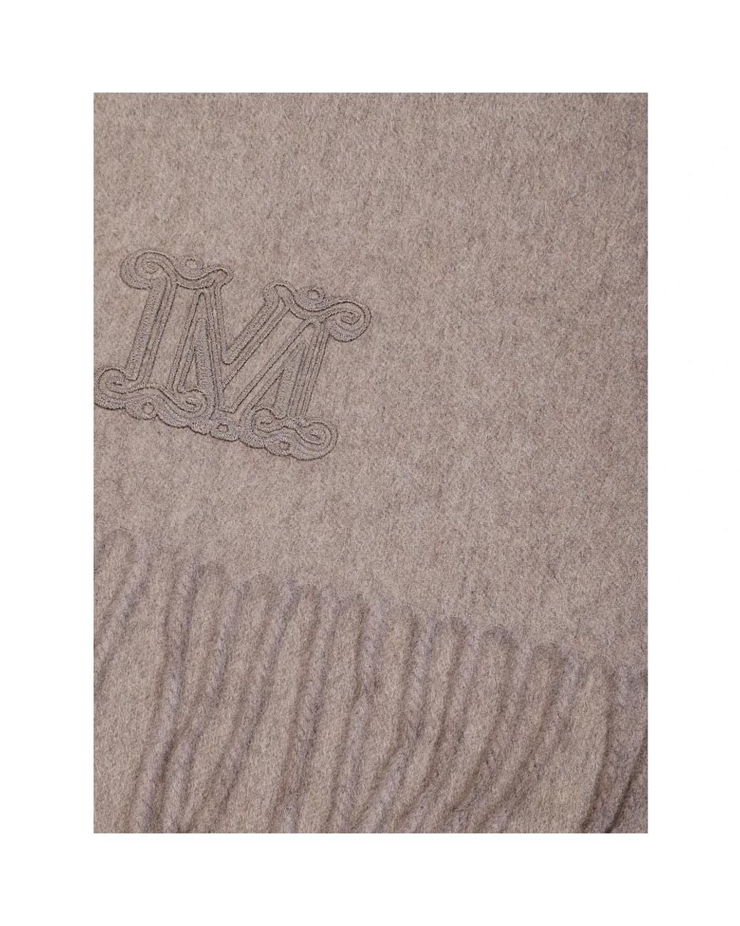 Max Mara Gray Winter Scarves