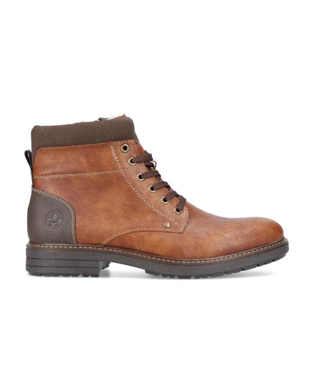 Rieker Brown Lace-Up Boots for men