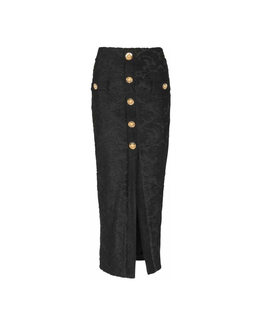 Midi Skirts Balmain de color Black