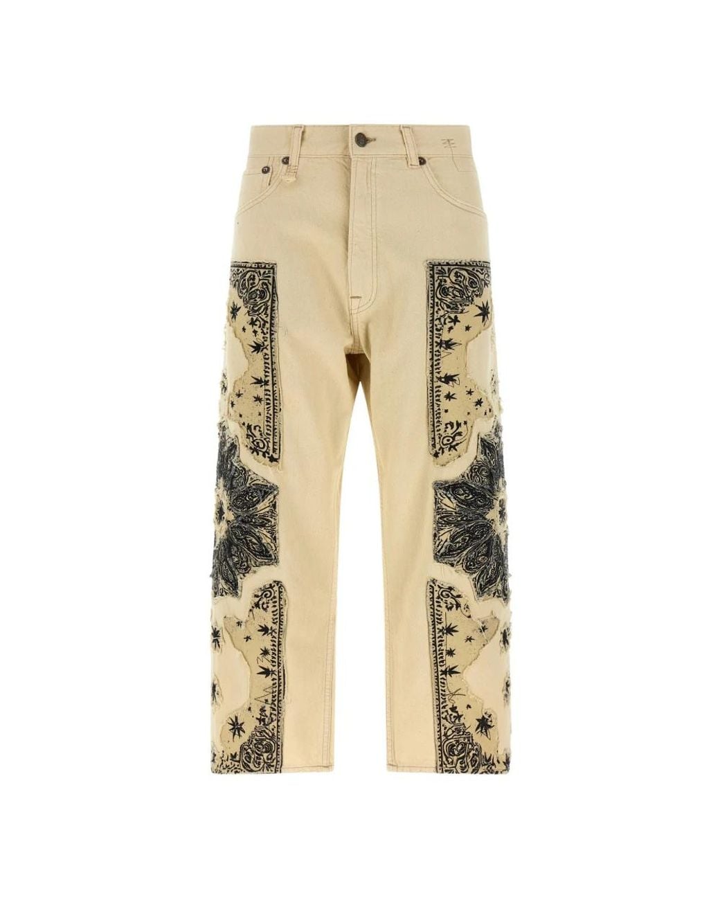 R13 Natural Straight Fit Jeans for men
