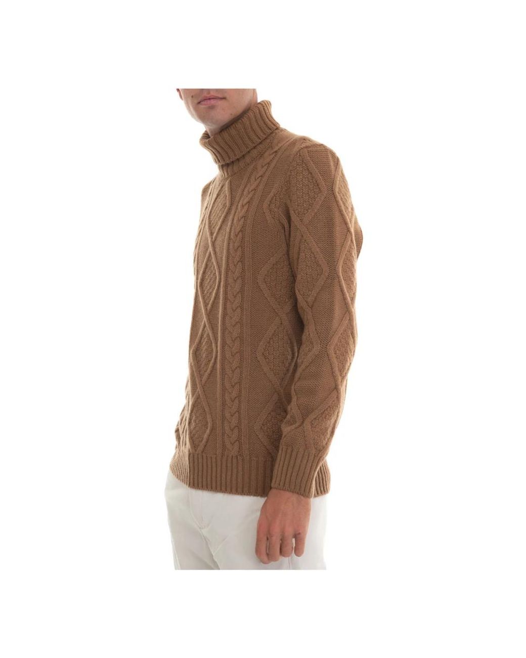 Gran Sasso Brown Turtlenecks for men
