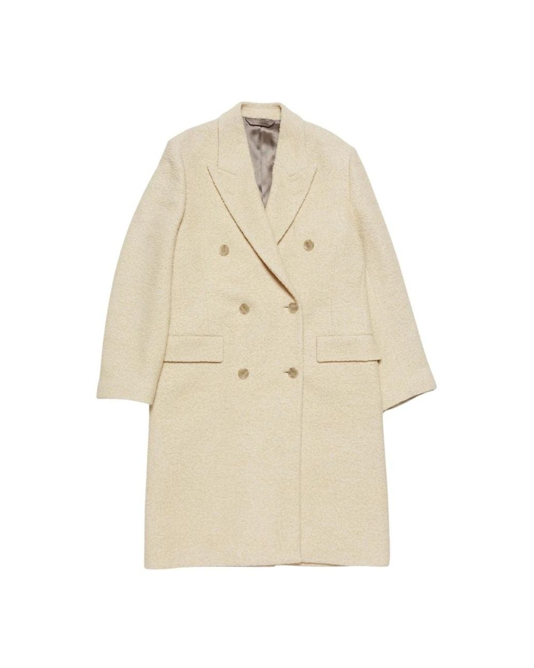 Acne Natural Double-Breasted Coats
