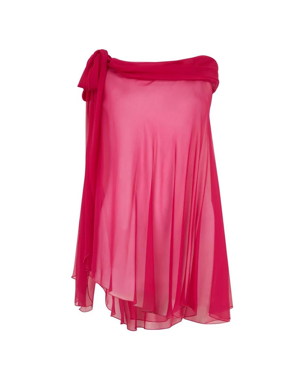 Alberta Ferretti Mouwloze Top Met Draping in het Pink