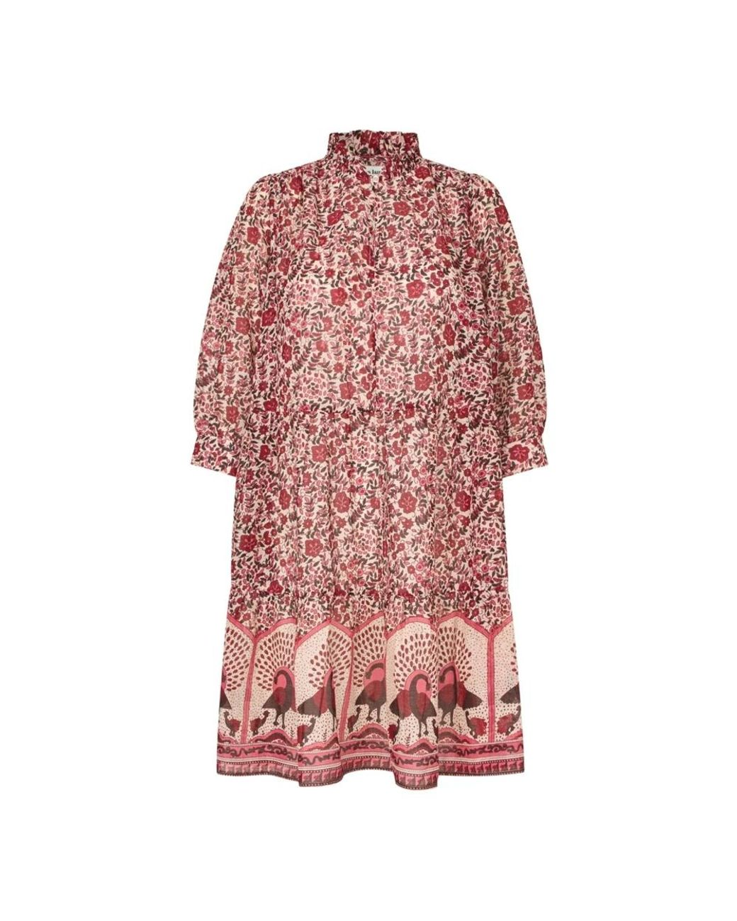 Lolly's Laundry Kleedjes ,Rood ,Midi Jurken in het Pink