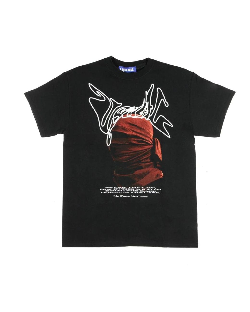 USUAL Black T-Shirts for men