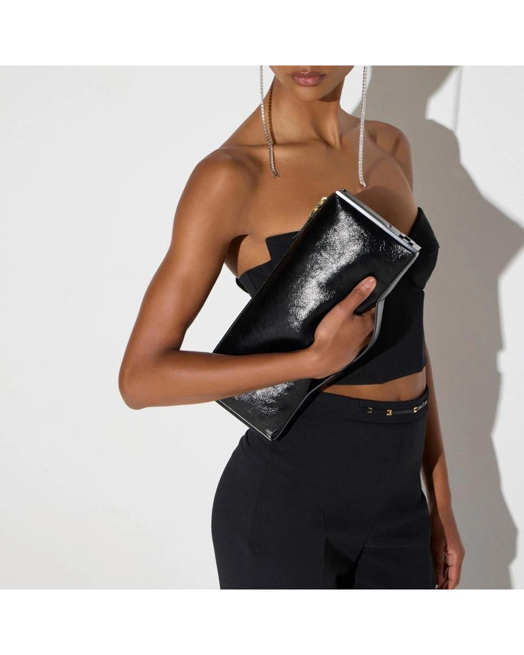 Elisabetta Franchi Black Clutches