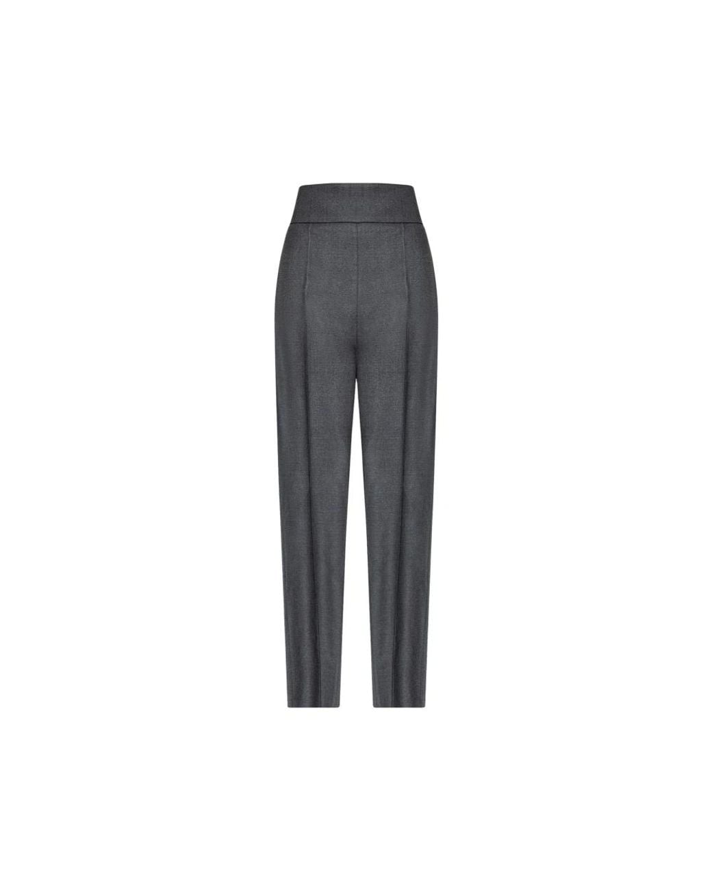 Valentino Garavani Gray Straight Trousers