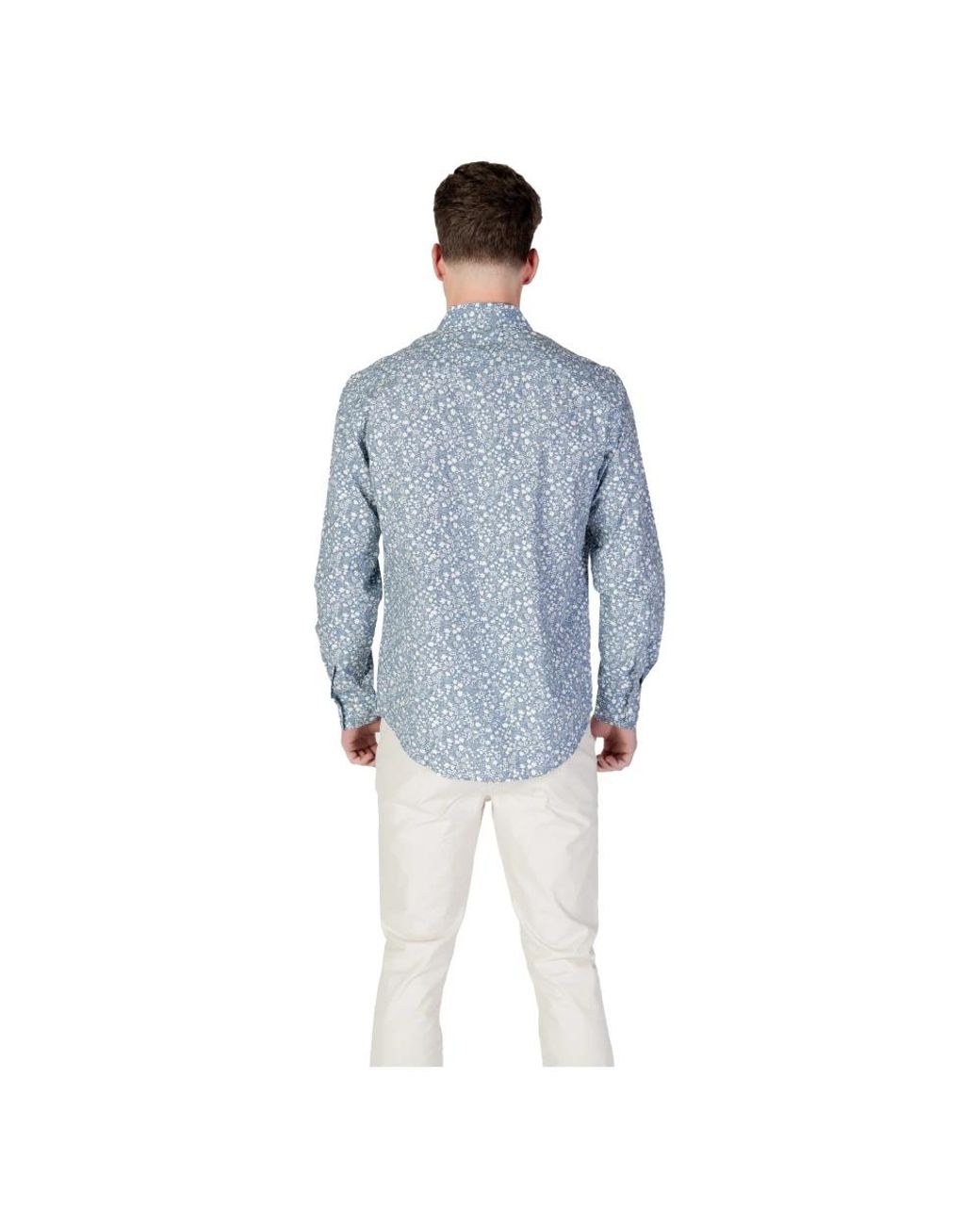 Replay Blue Casual Shirts for men