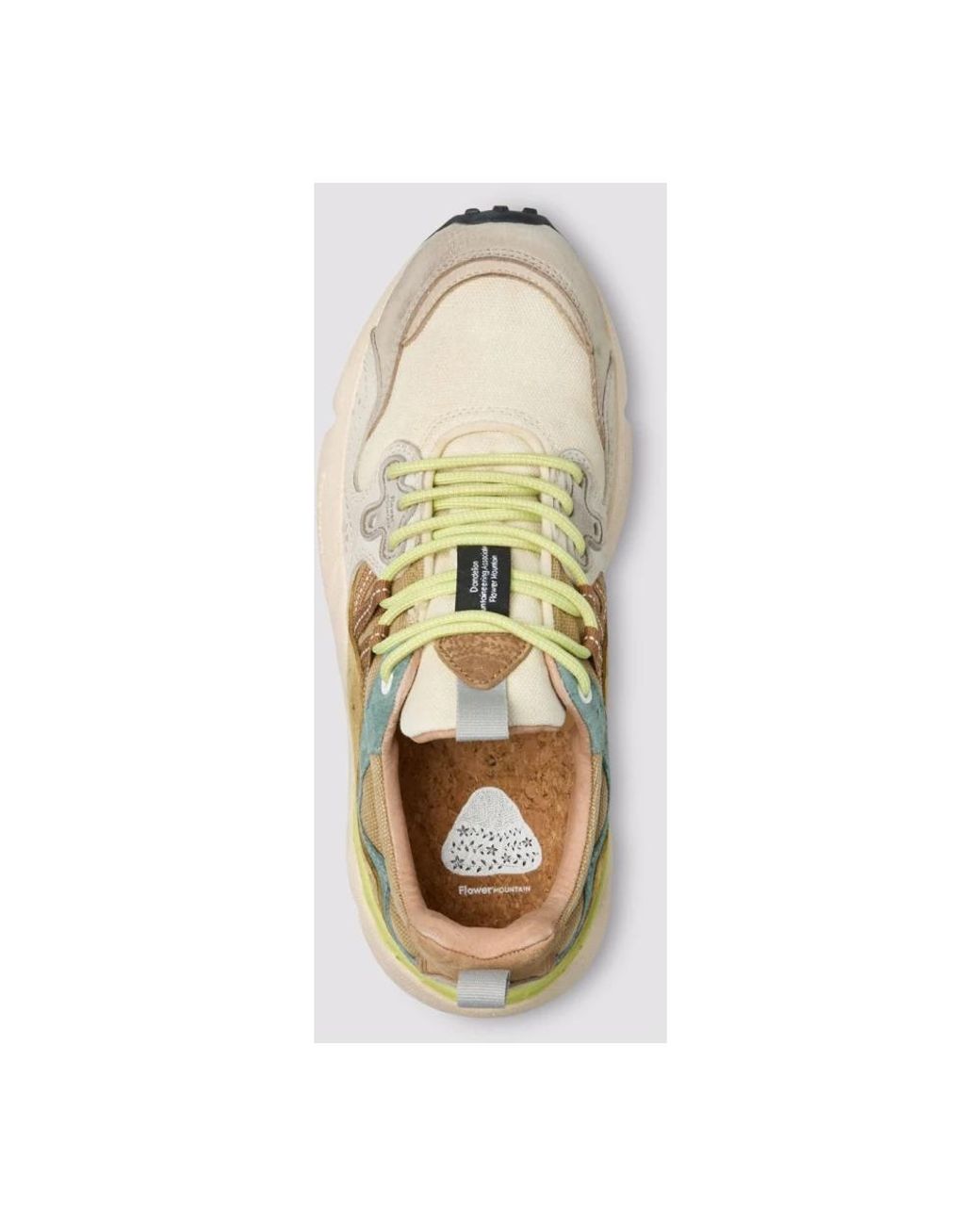 Flower Mountain White Sneakers for men
