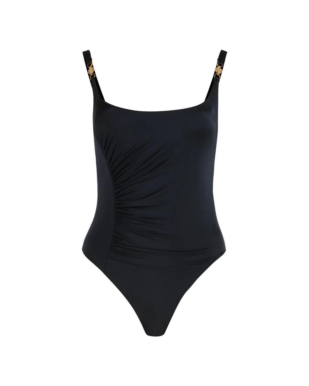 Versace Badmode ,Zwart ,Polyester Badpak Uit Één Stuk in het Black