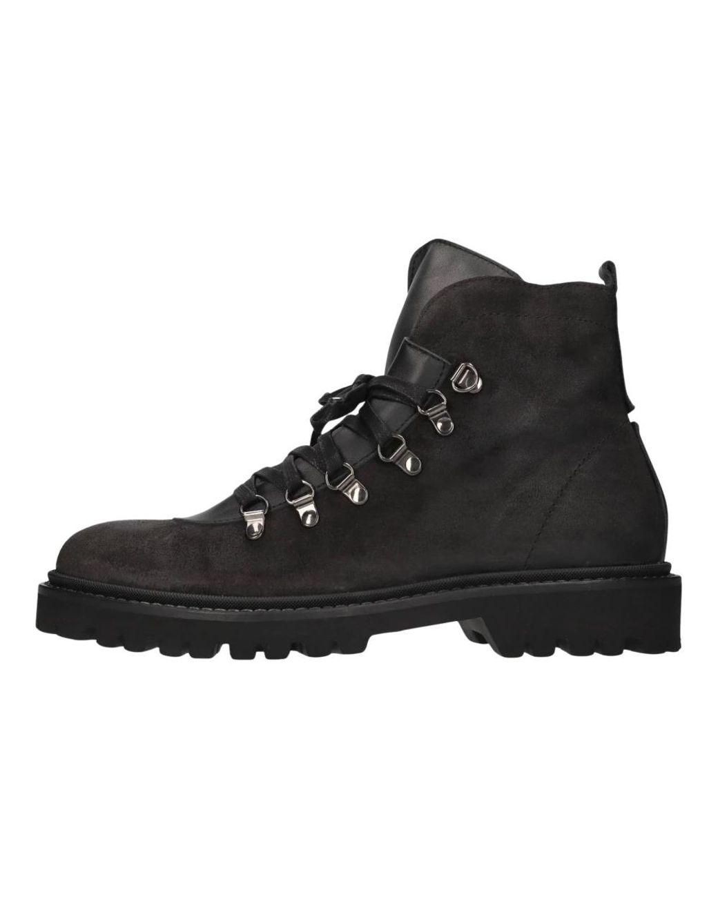 Hundred 100 Black Lace-Up Boots for men
