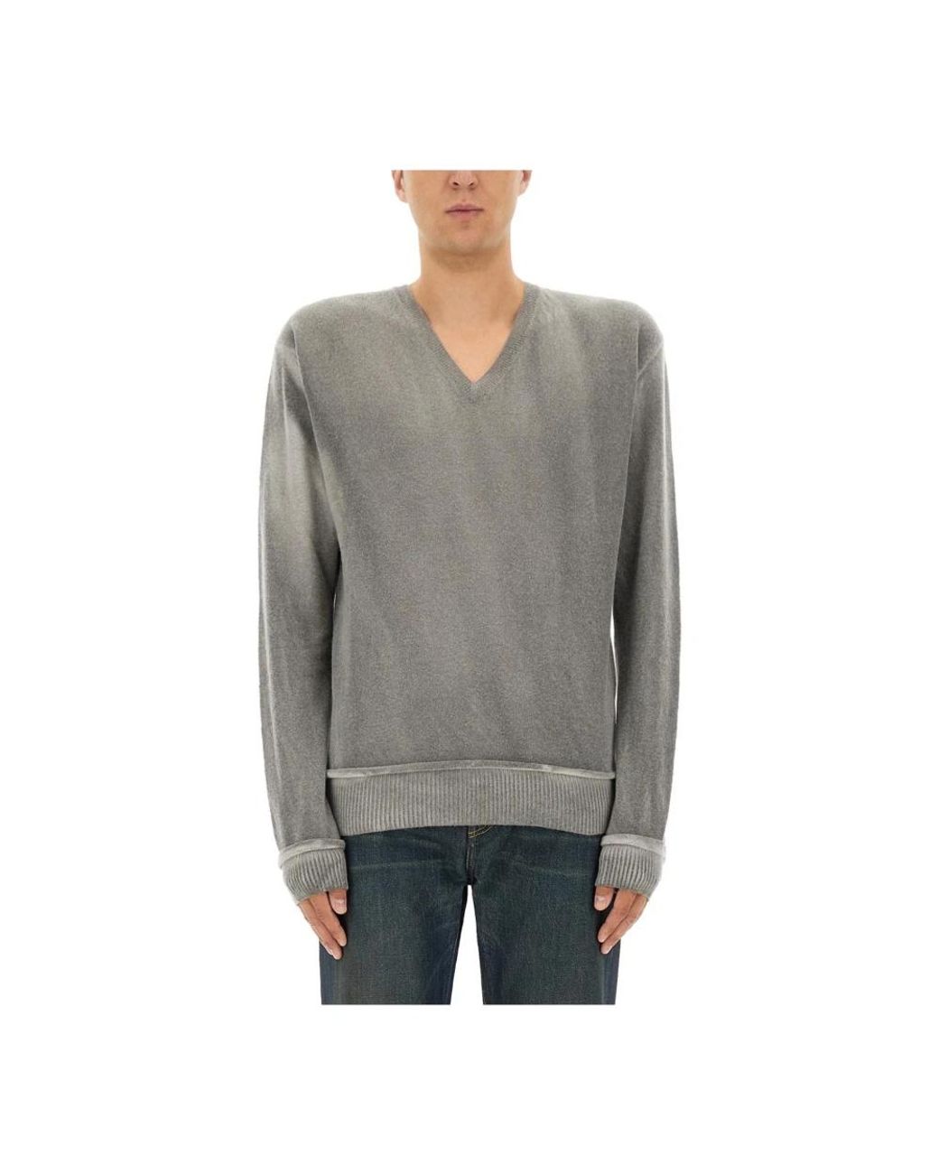 Our Legacy Parallel V-Neck in het Gray voor heren