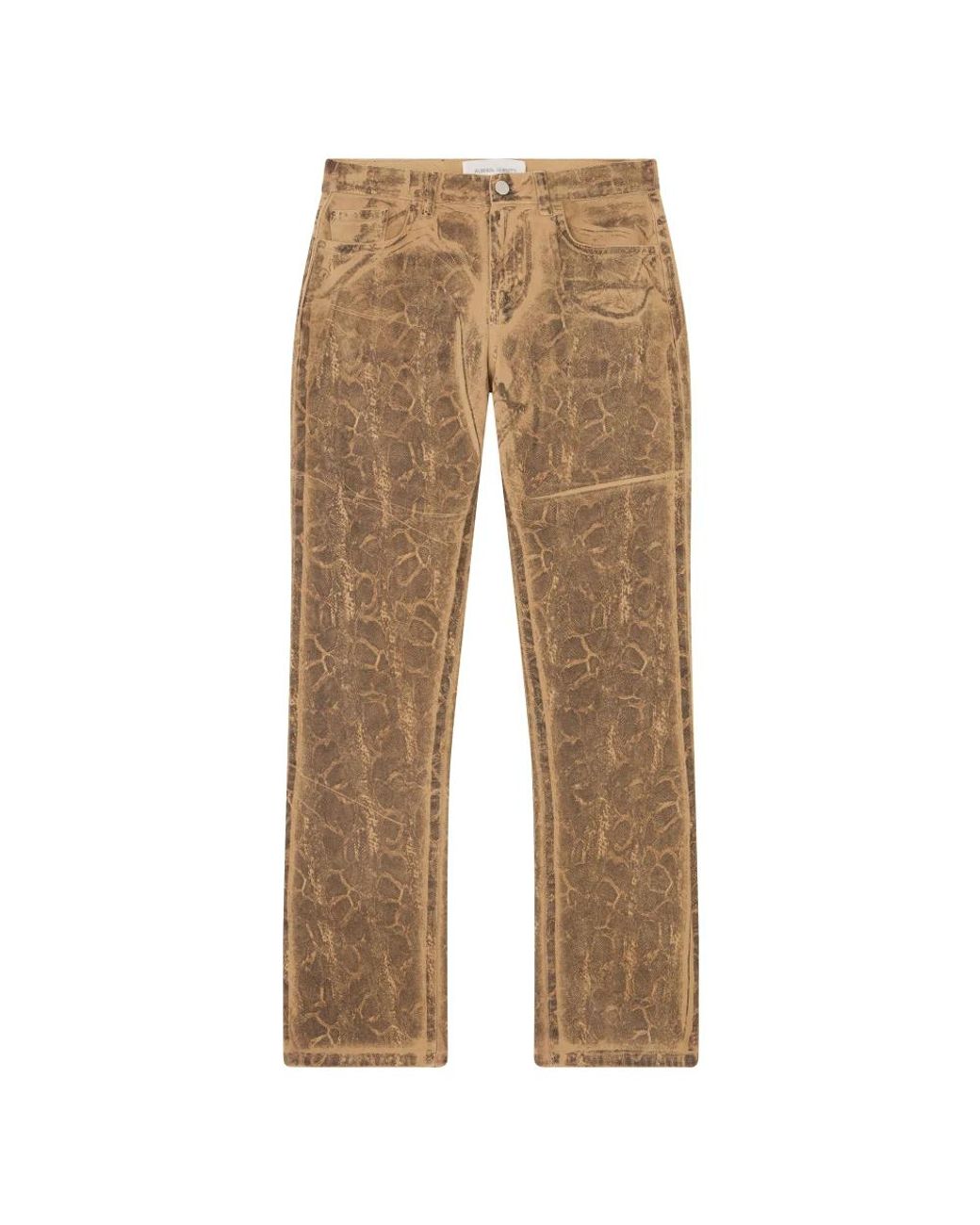 Alberta Ferretti Natural Straight Fit Jeans