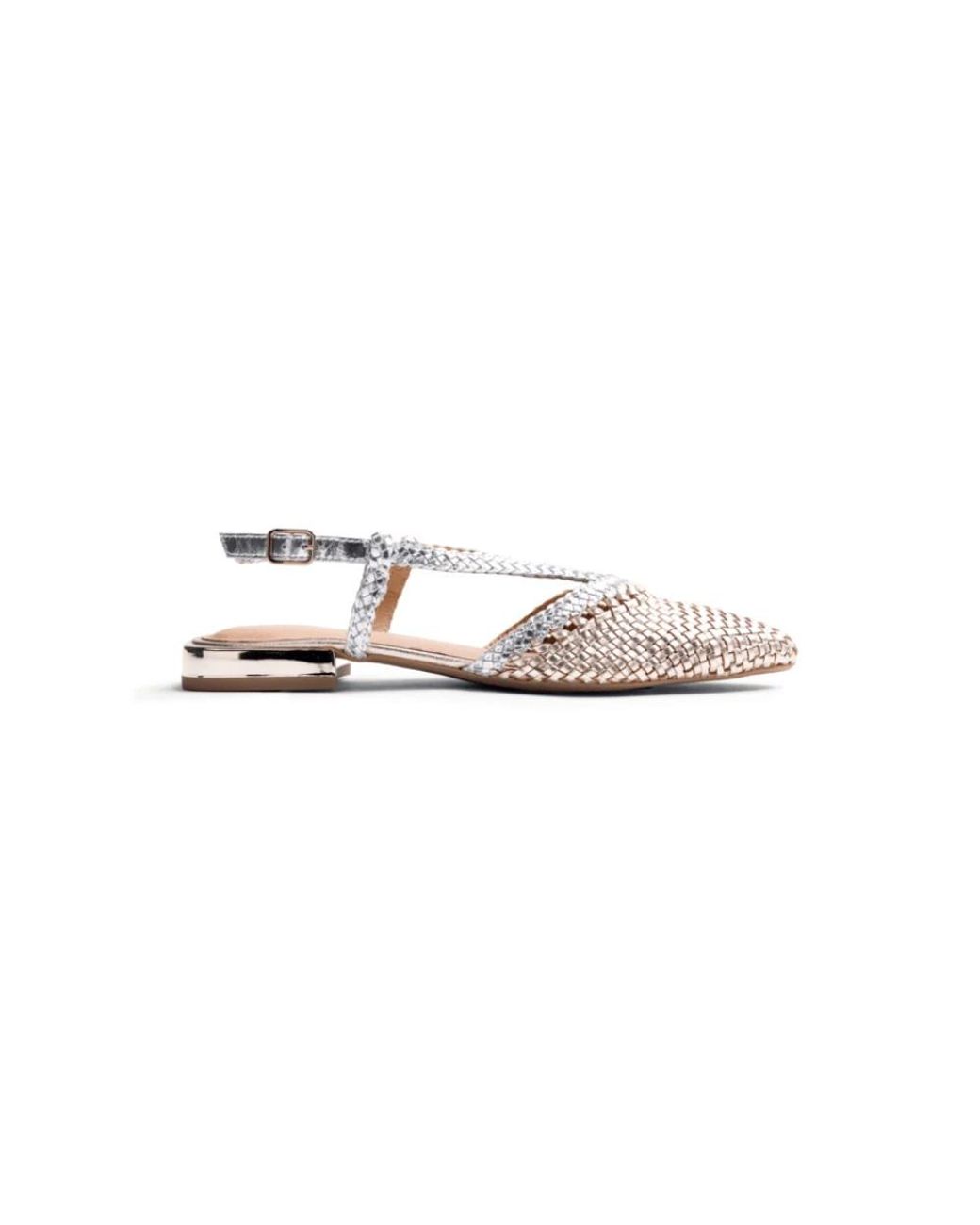 Gioseppo Metallic Ballerina Shoes