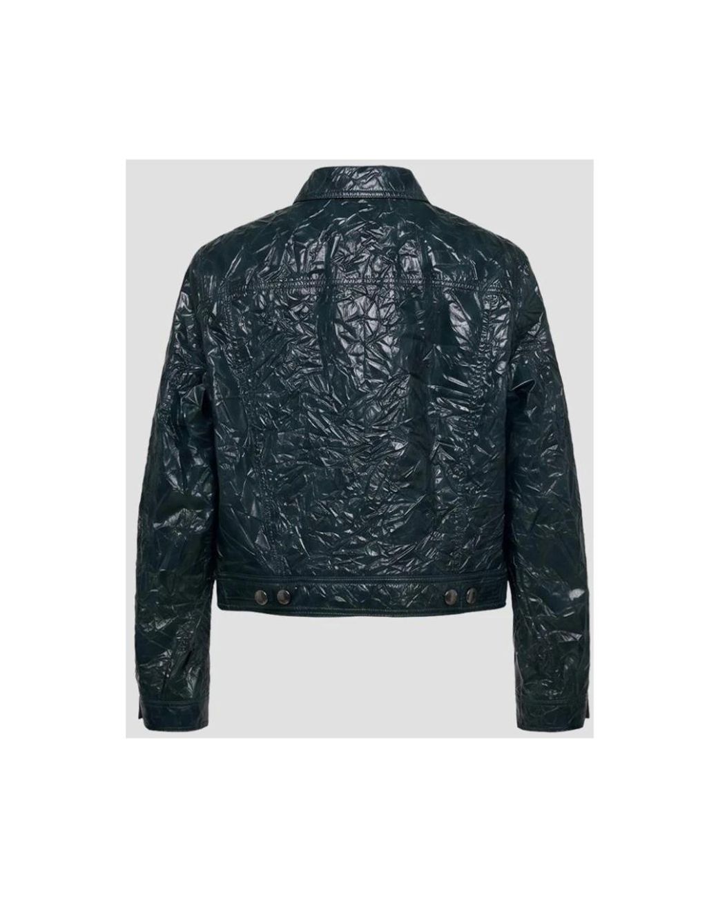 Marni Blue Leather Jackets