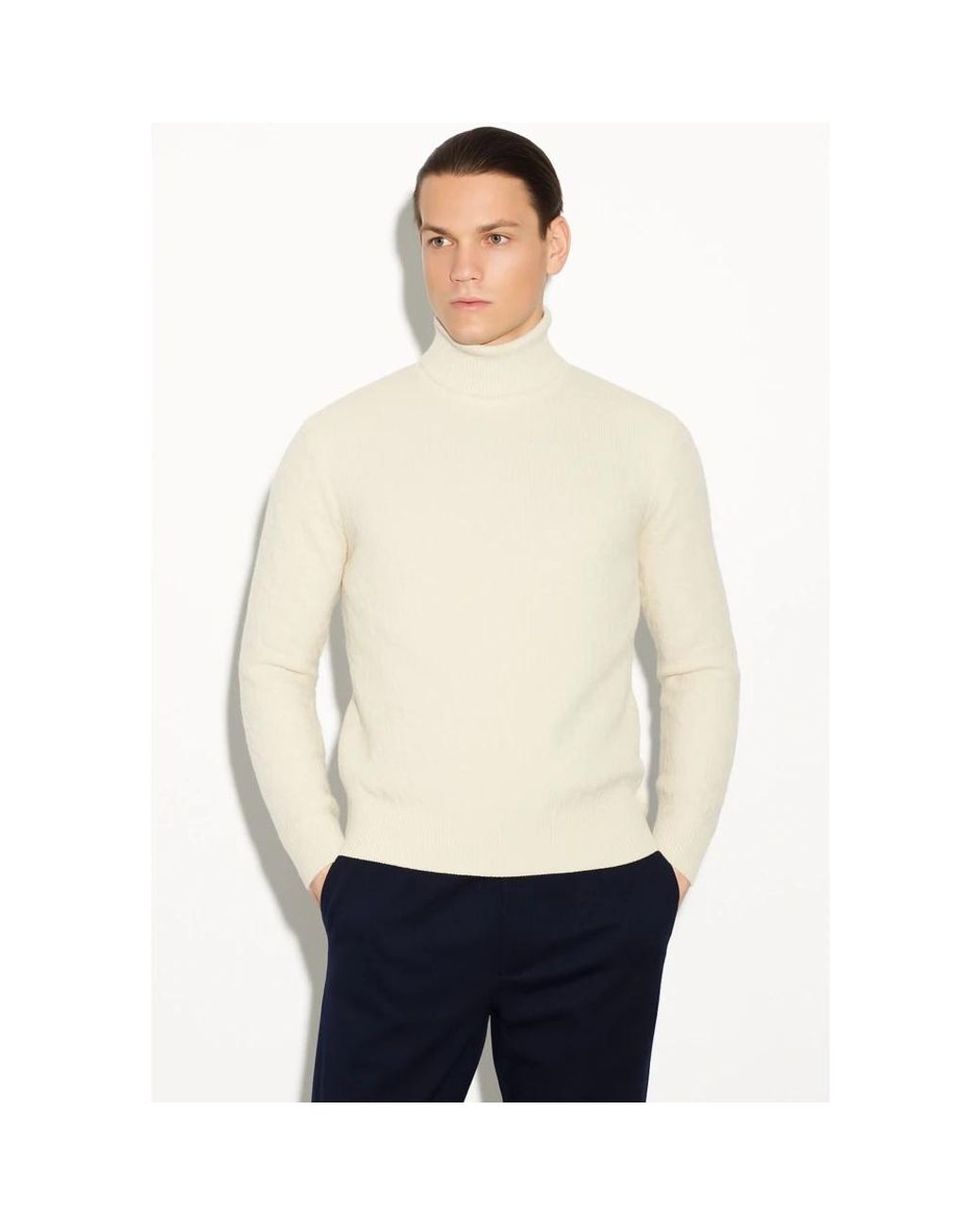 Paolo Pecora White Turtlenecks for men