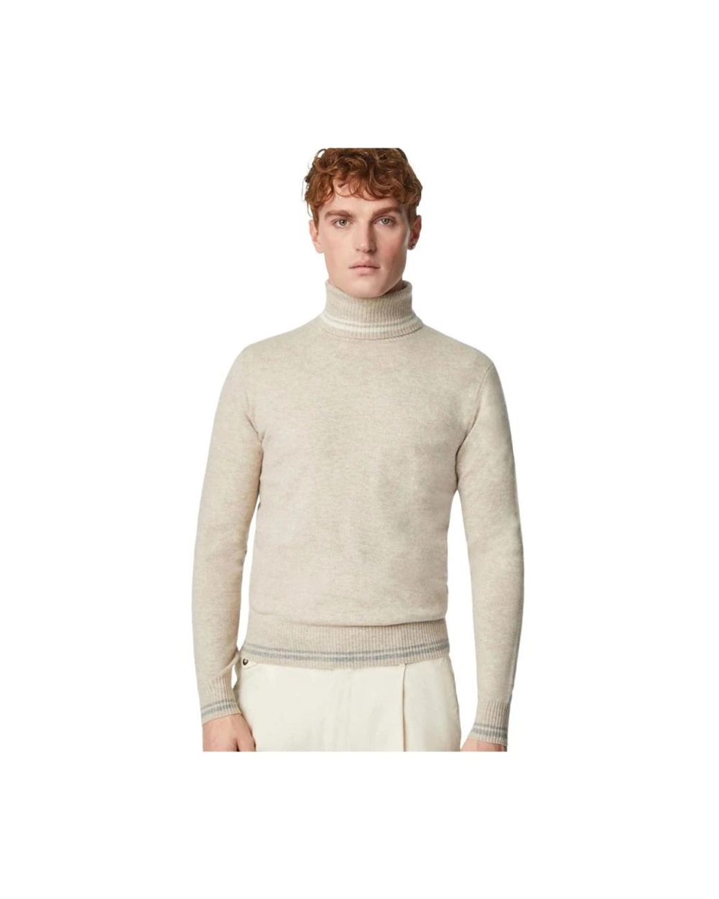 Lubiam Natural Turtlenecks for men