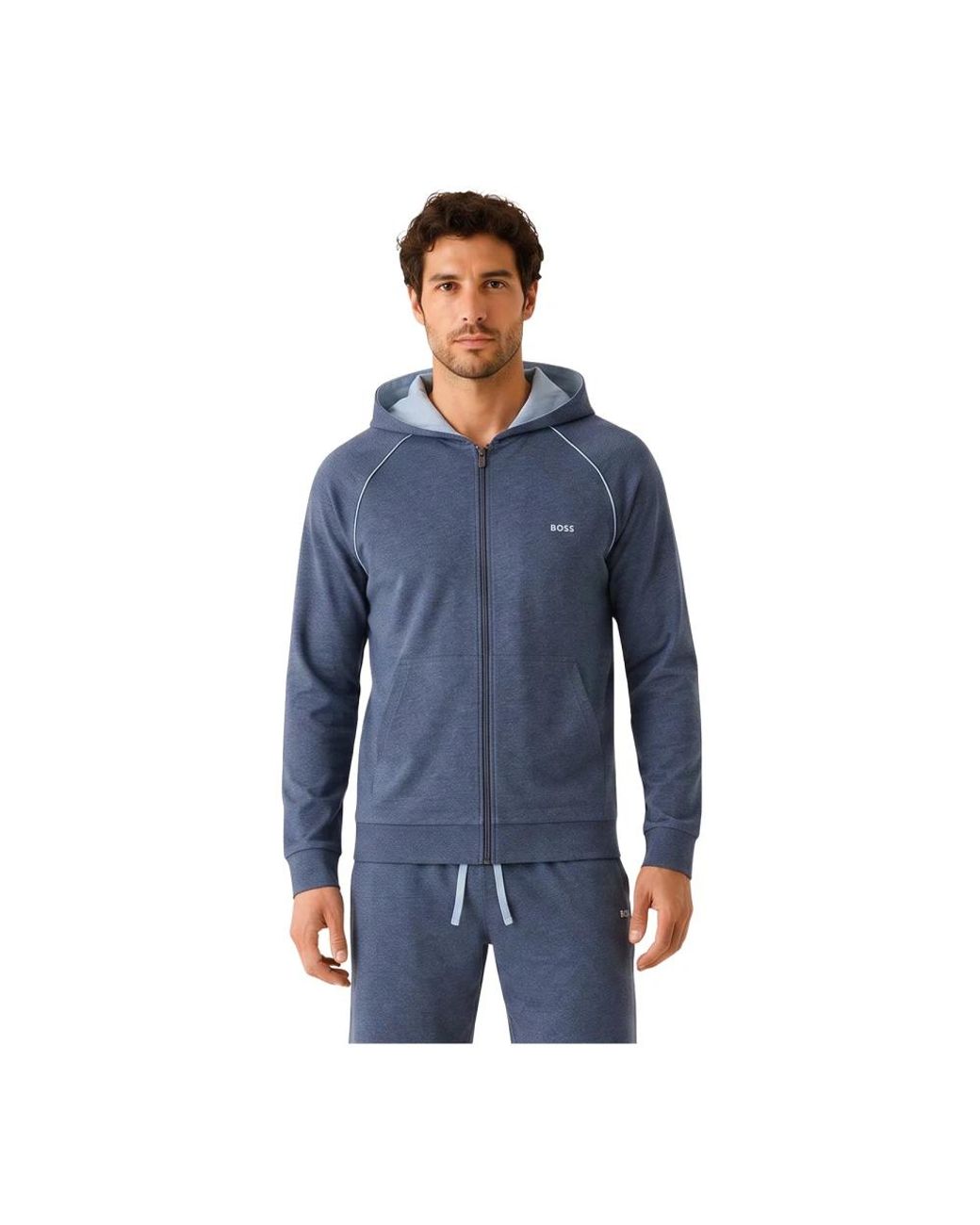 Boss Blue Zip-Throughs for men