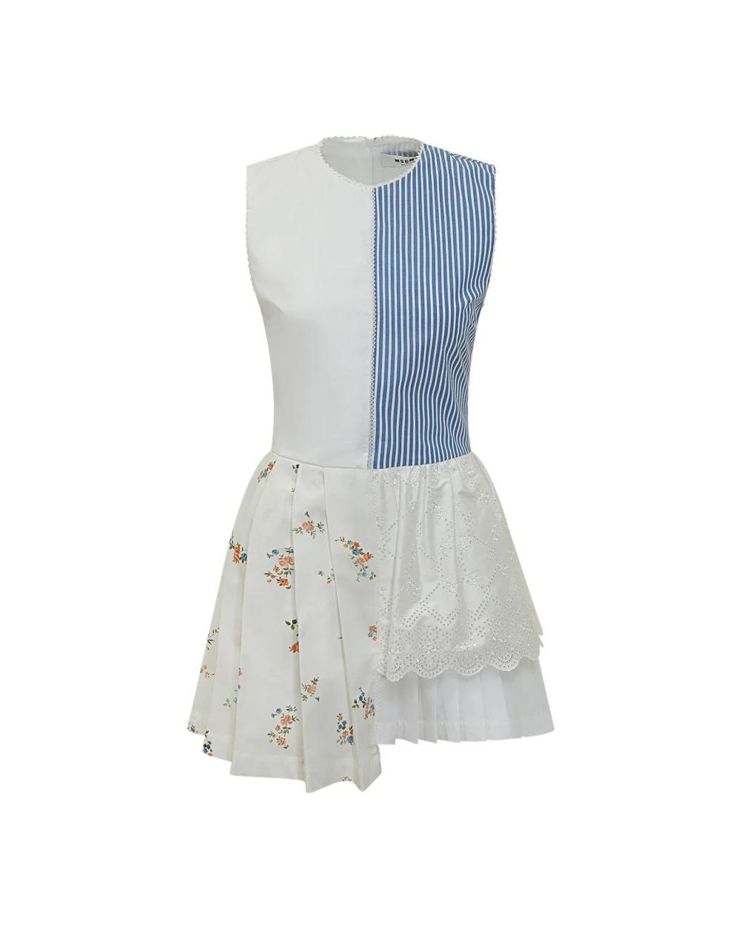 MSGM Kleedjes ,Veelkleurig ,Abito in het Blue